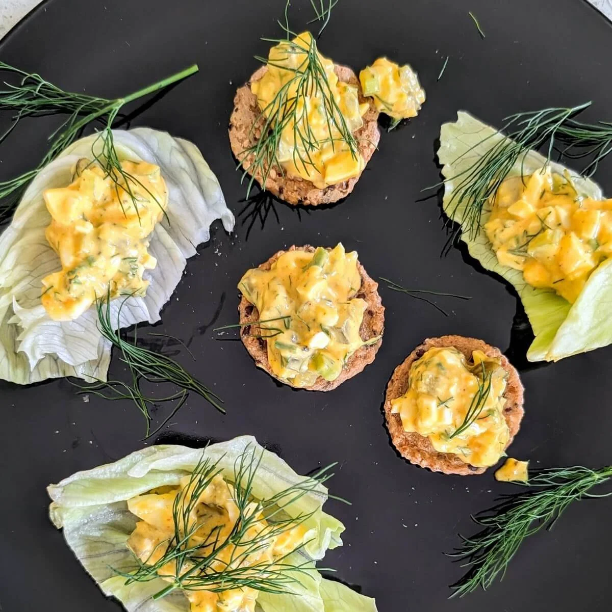 No Mayo Egg Salad with Dill Pickles and Yogurt