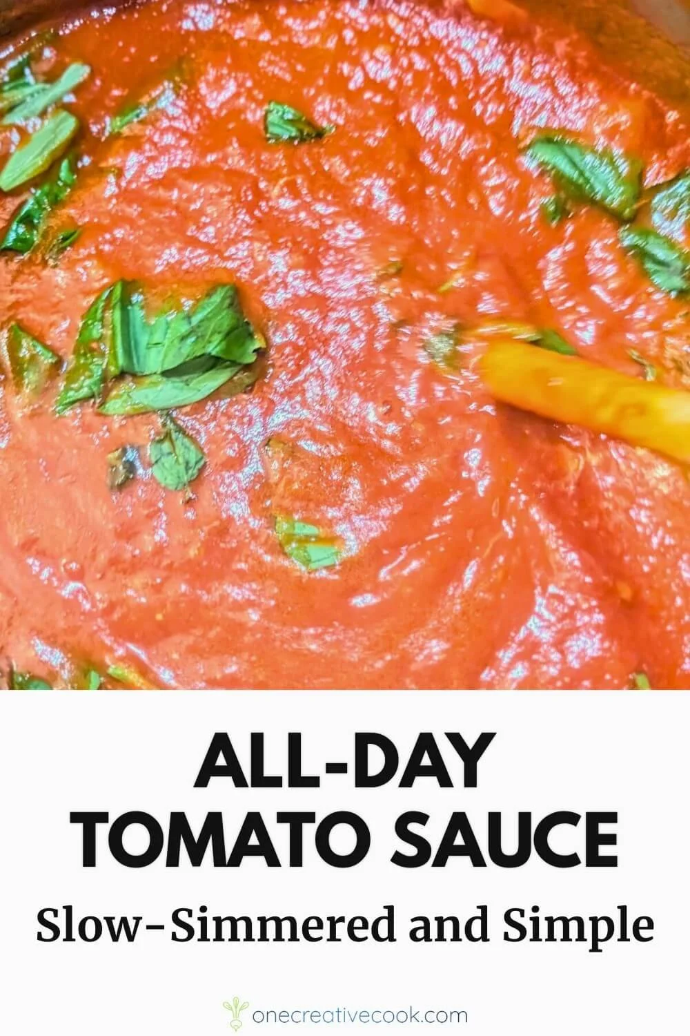 Slow-Simmered Red Sauce with San Marzano Canned Tomatoes Recipe