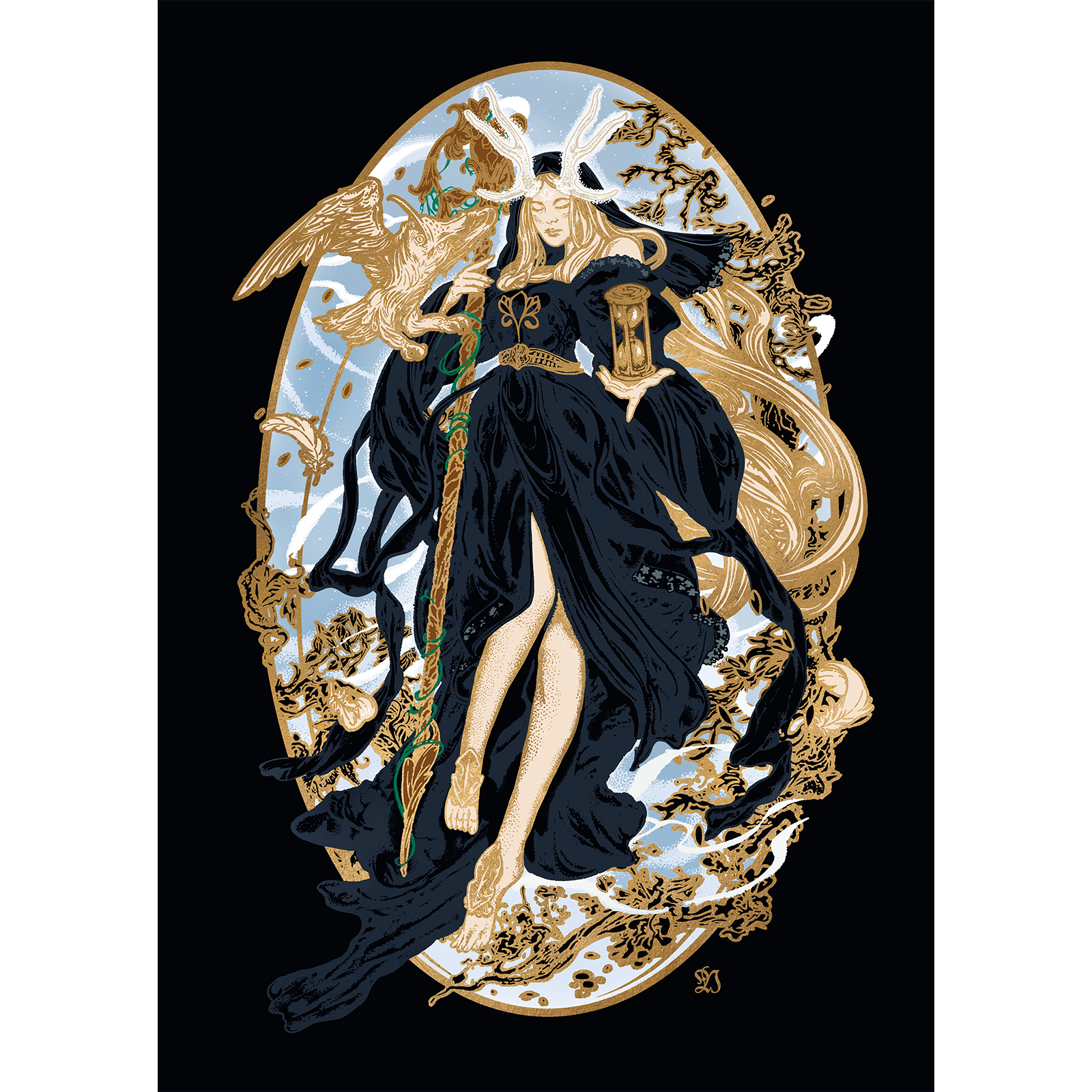 Shop-Goddess-of-time-a3-print-gold.png
