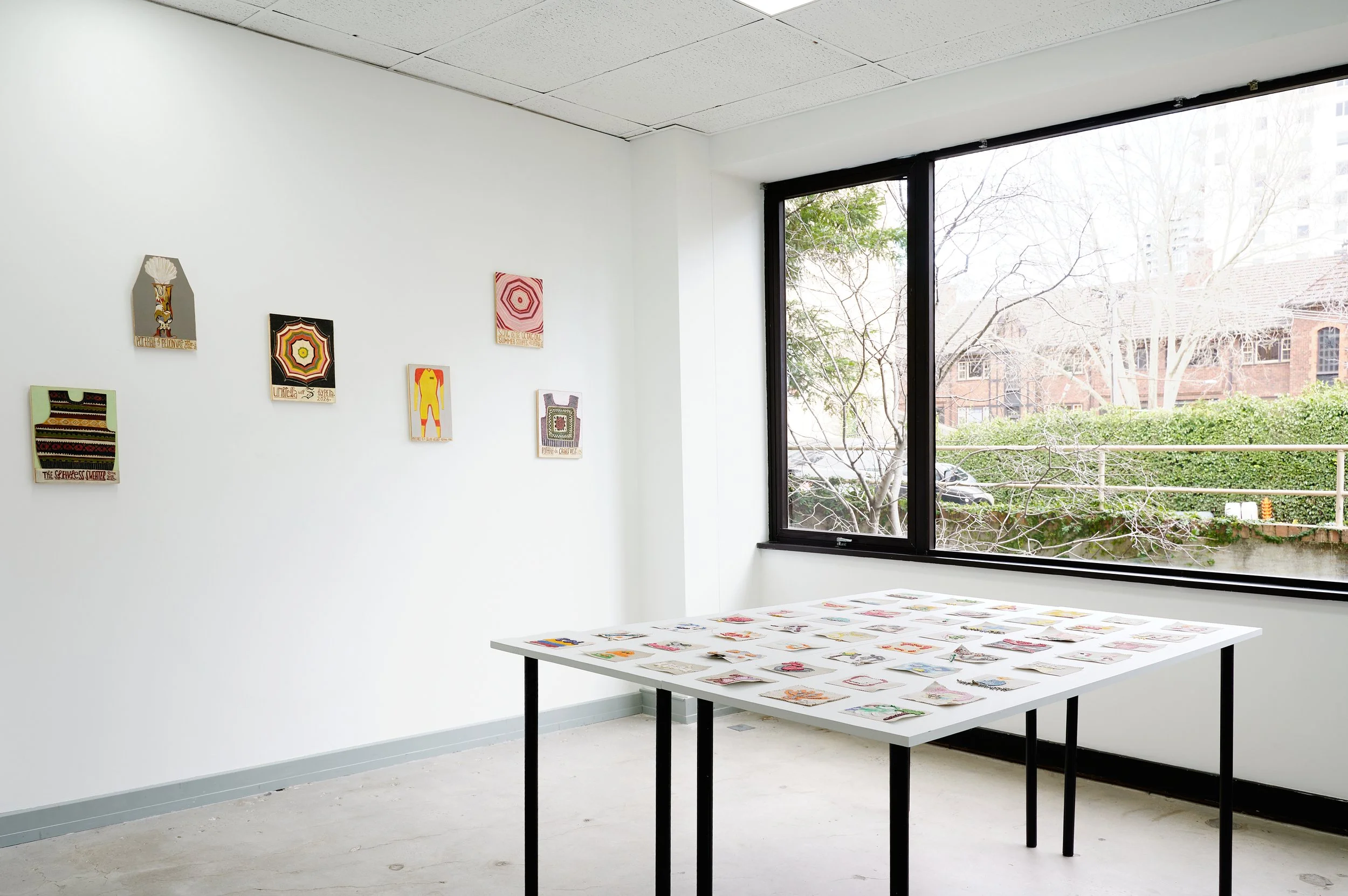 Petra Rodgers, Summer Portraits and Joshua Searle, Manos y Cuentas, installation view, 2026. Images courtesy the artist and Alta Forma. Photography Ross Coulter.
