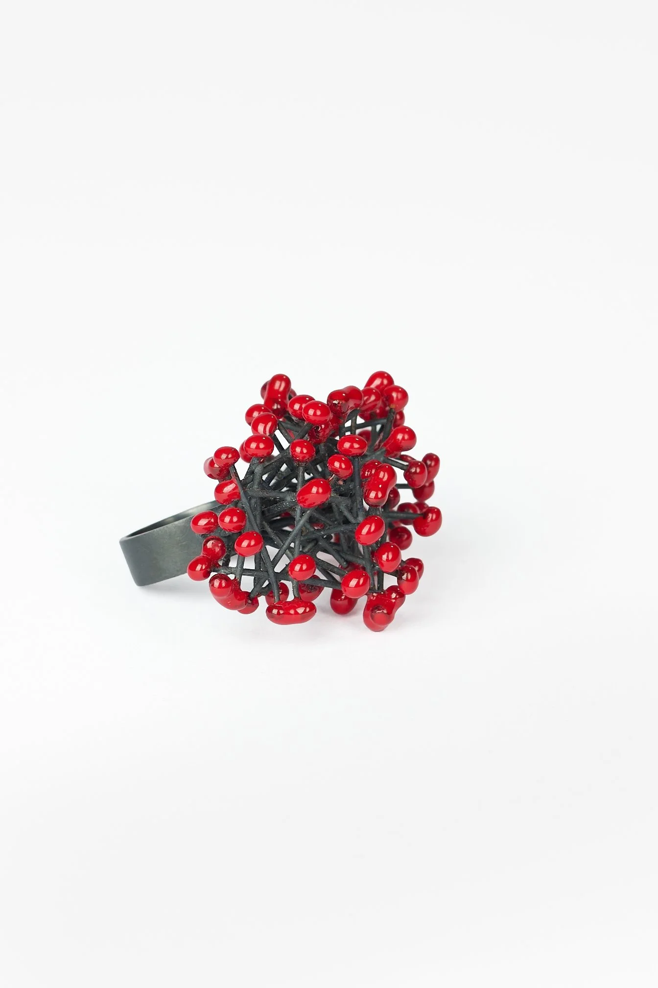 16. Rosy Shanks, ‘Untitled’ ring, 2009
Oxidised sterling silver, resin. 4x5.5x3cm, approx. size J3/4. Price: $800