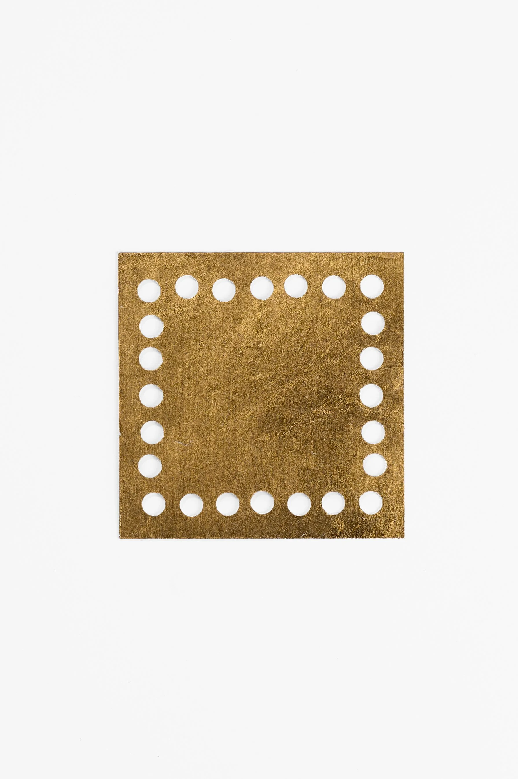 Gilda Jones, Confetti, satin-finish photographic paper, 23-carat gold leaf, three 7.1 √ó 7.1 cm cards and one approx. 4 √ó 4 cm paper ring, 2026, $350. Photography: Ross Coulter