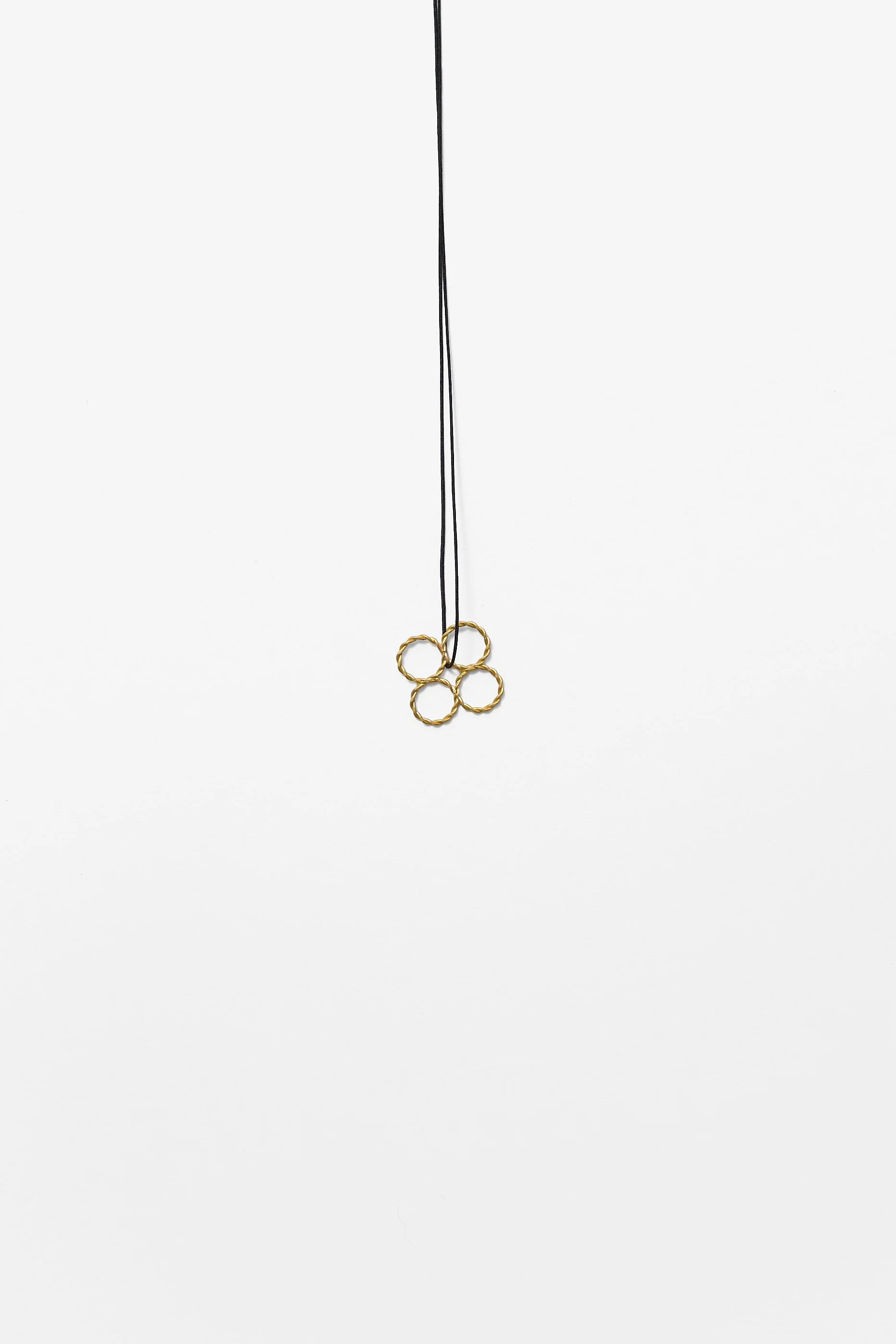 22. Mascha Moje, ‘Twisties’, (gold large), 2023
20ct gold wire, 1.9x1.8x.1cm, 40cm cord. Price: $845 (Price subject to change)