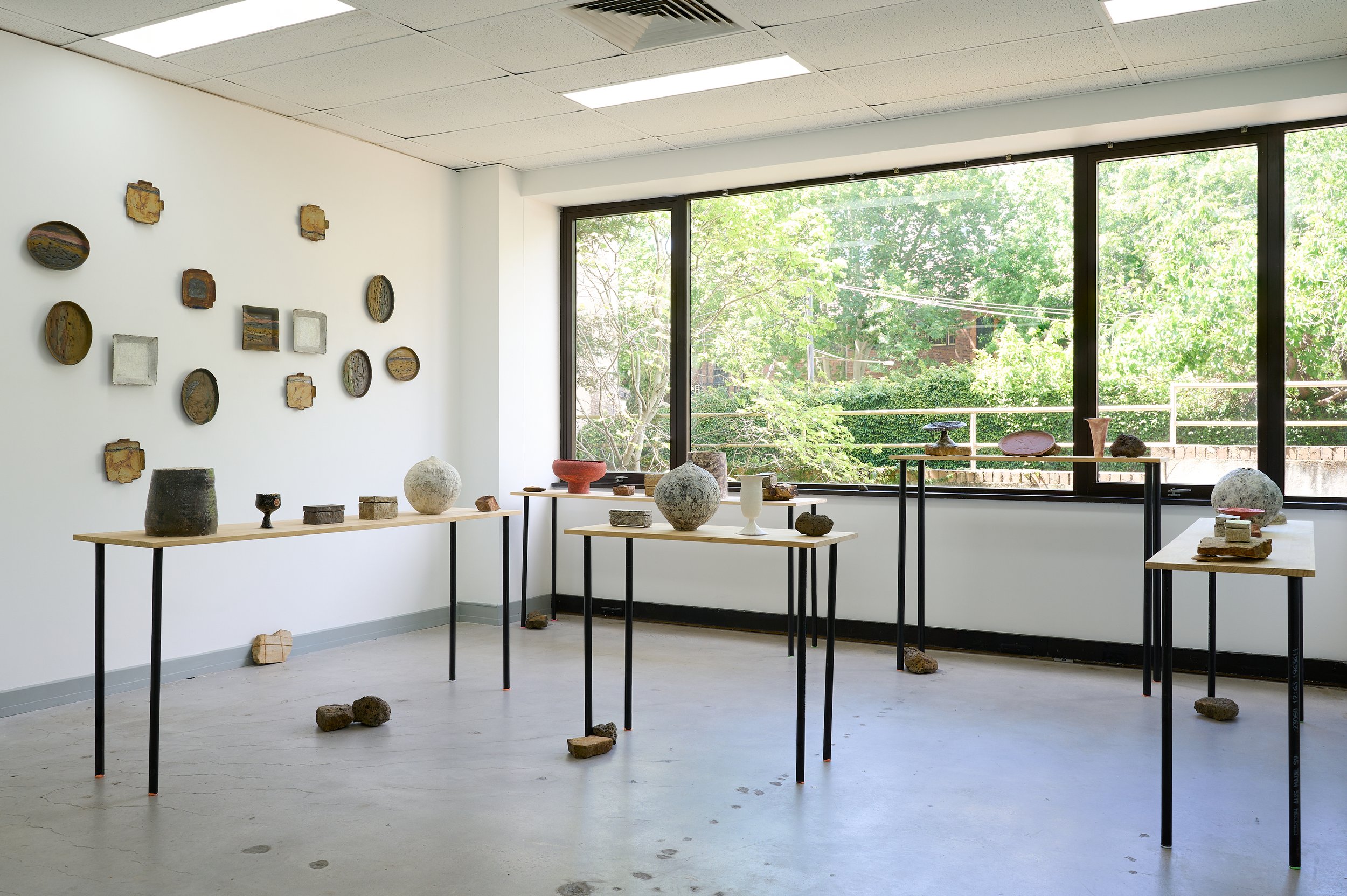 ‘Out of the Ordinary’, Goosullae Kim, Pauline Meade and Thannie Phan, 2025. Installation view. Photography: Ross Coulter