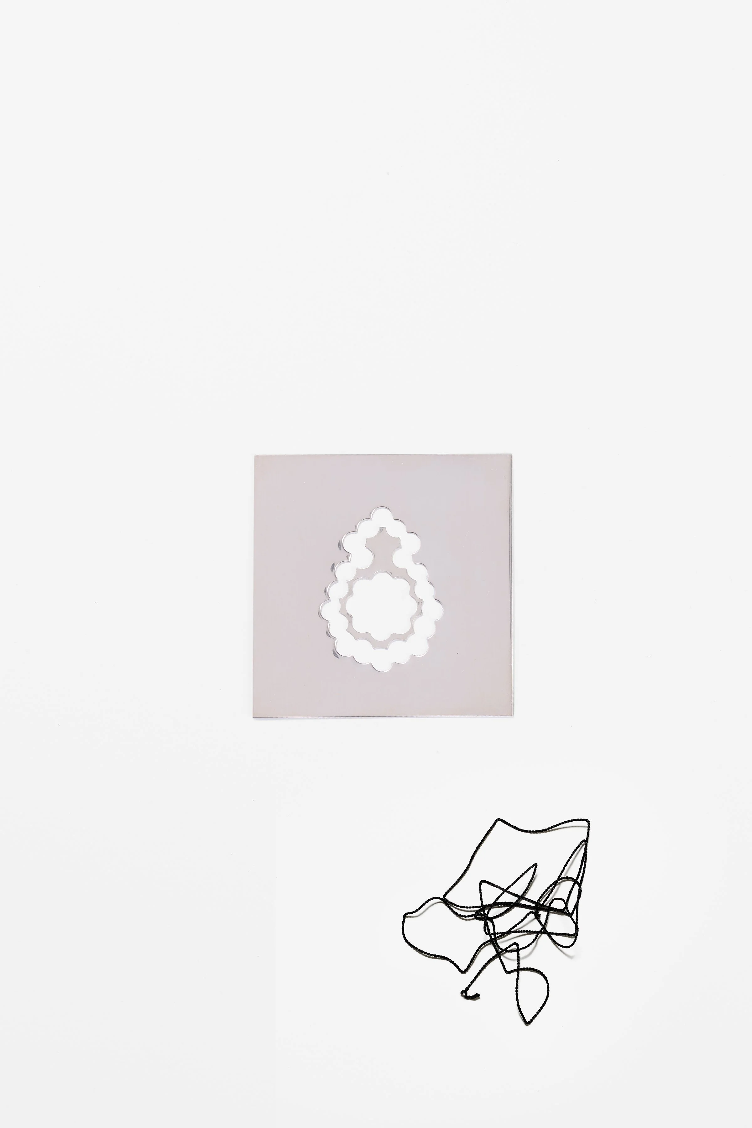 Gilda Jones, Token Ephemera, sterling silver 925, outer 7 √ó 7 cm, inner 3.4 √ó 2.2 cm, size O, 2026, $450. Photography: Ross Coulter
