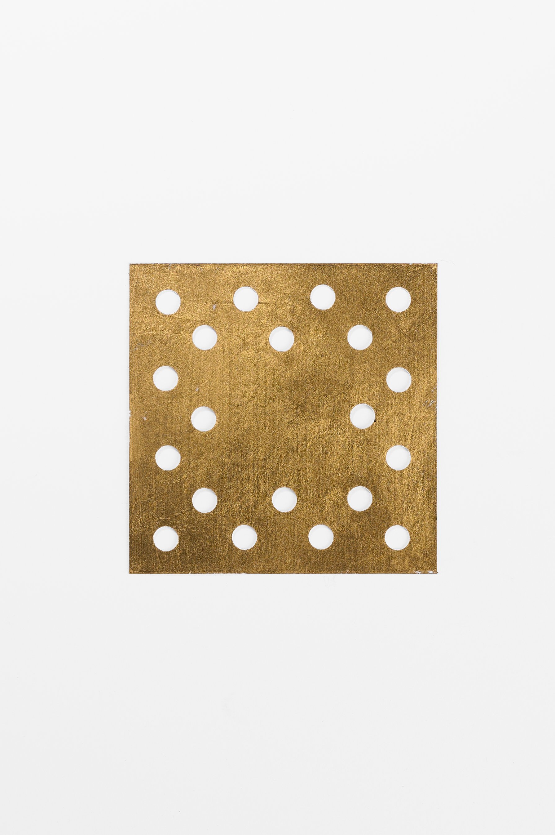 Gilda Jones, Confetti, satin-finish photographic paper, 23-carat gold leaf, three 7.1 √ó 7.1 cm cards and one approx. 4 √ó 4 cm paper ring, 2026, $350. Photography: Ross Coulter
