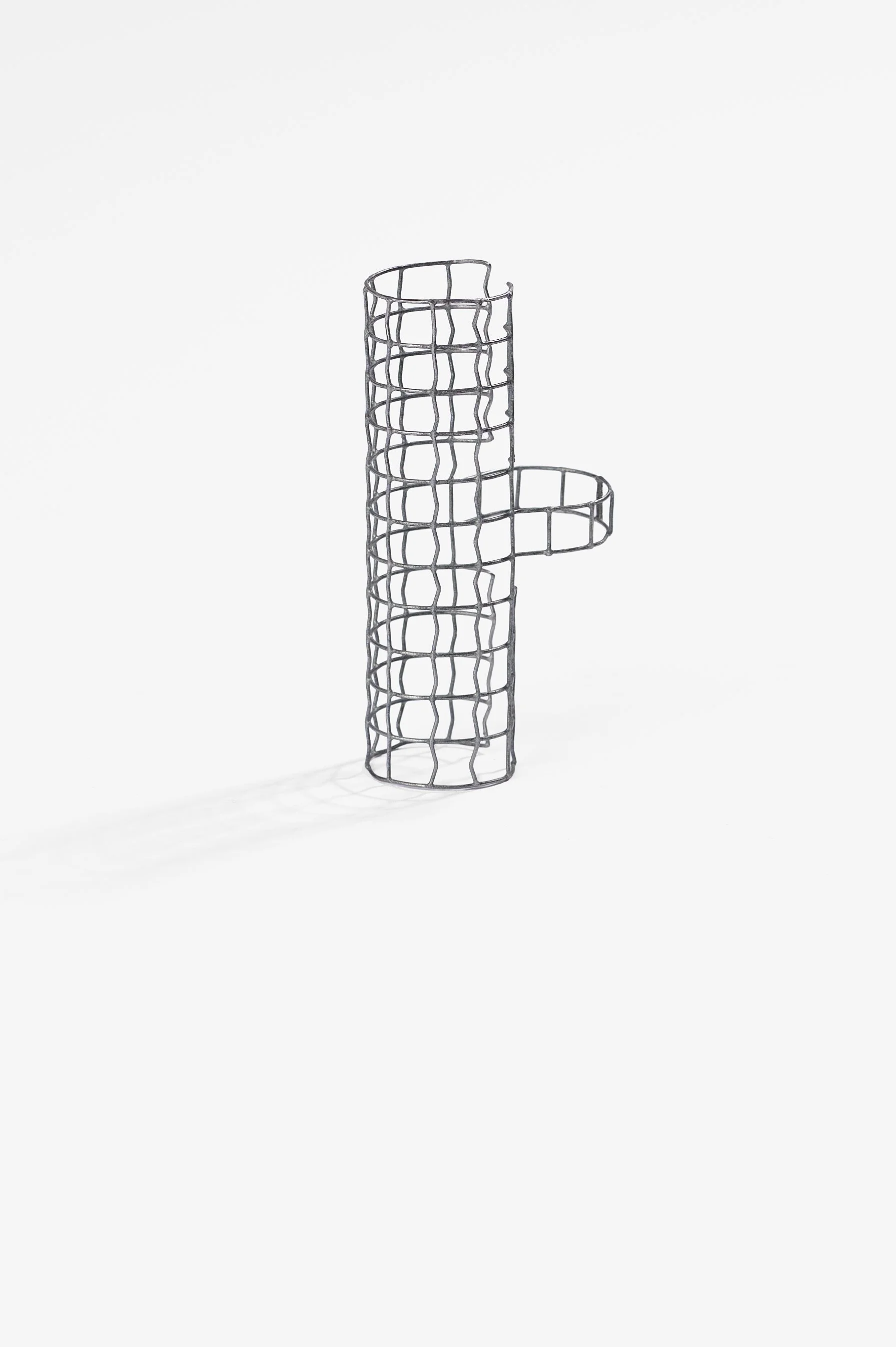Eli Giannini, Meshin’ Around Rings, #2 Tubo, off-the-shelf mild steel, various dimensions, size: P, Q, O, 2026, $200 each.  Photography: Ross Coulter