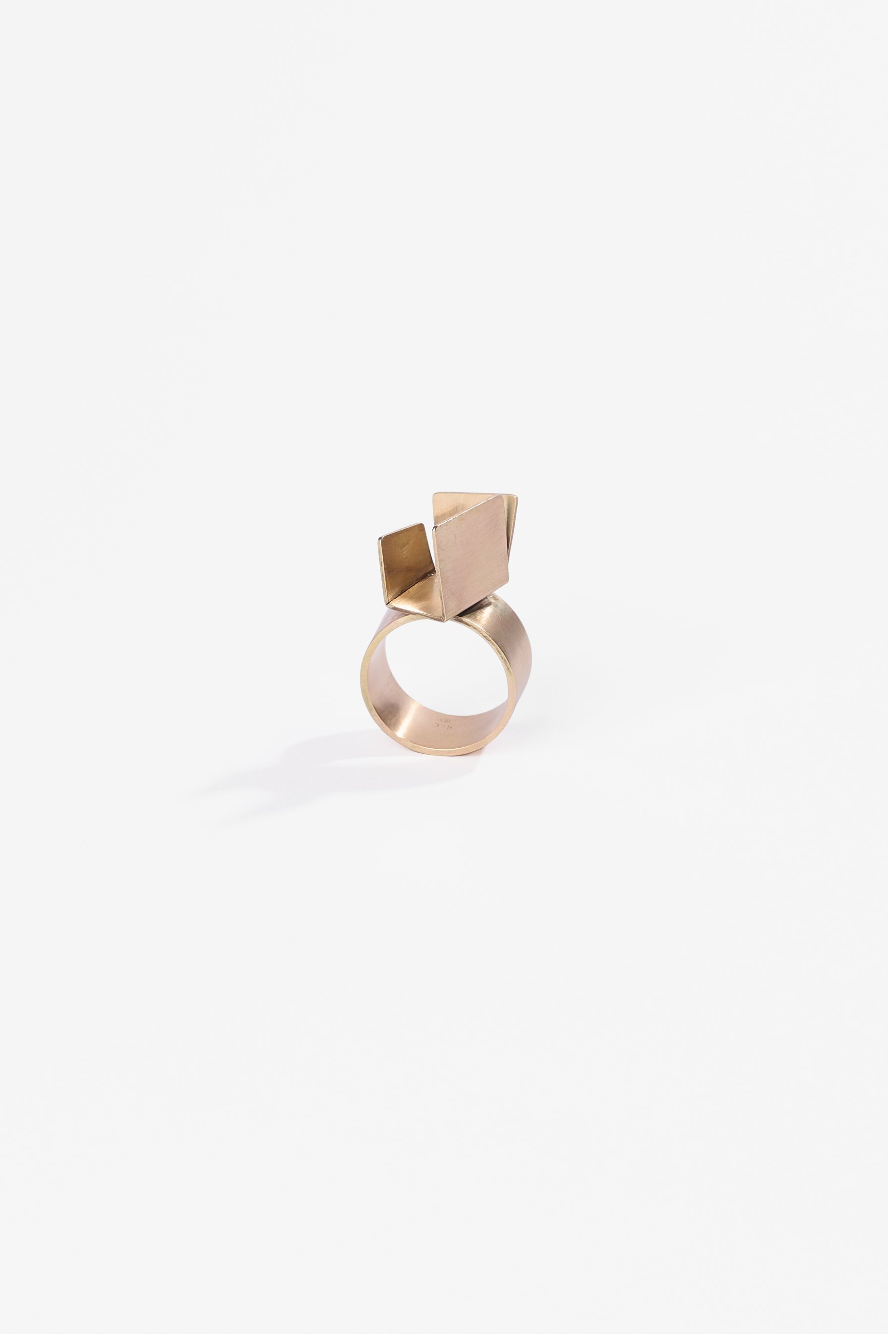 Anke Kindle, Empty Ring, 9K yellow gold, 2023, $1650. Photography: Ross Coulter