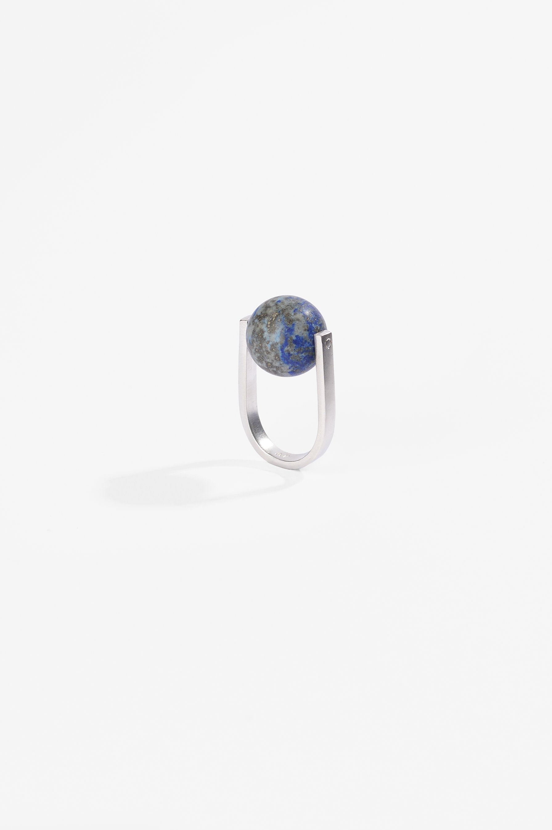 Anna Varendorff, World Ring, fits like Q, sterling silver, lapis, $550. Photography: Ross Coulter