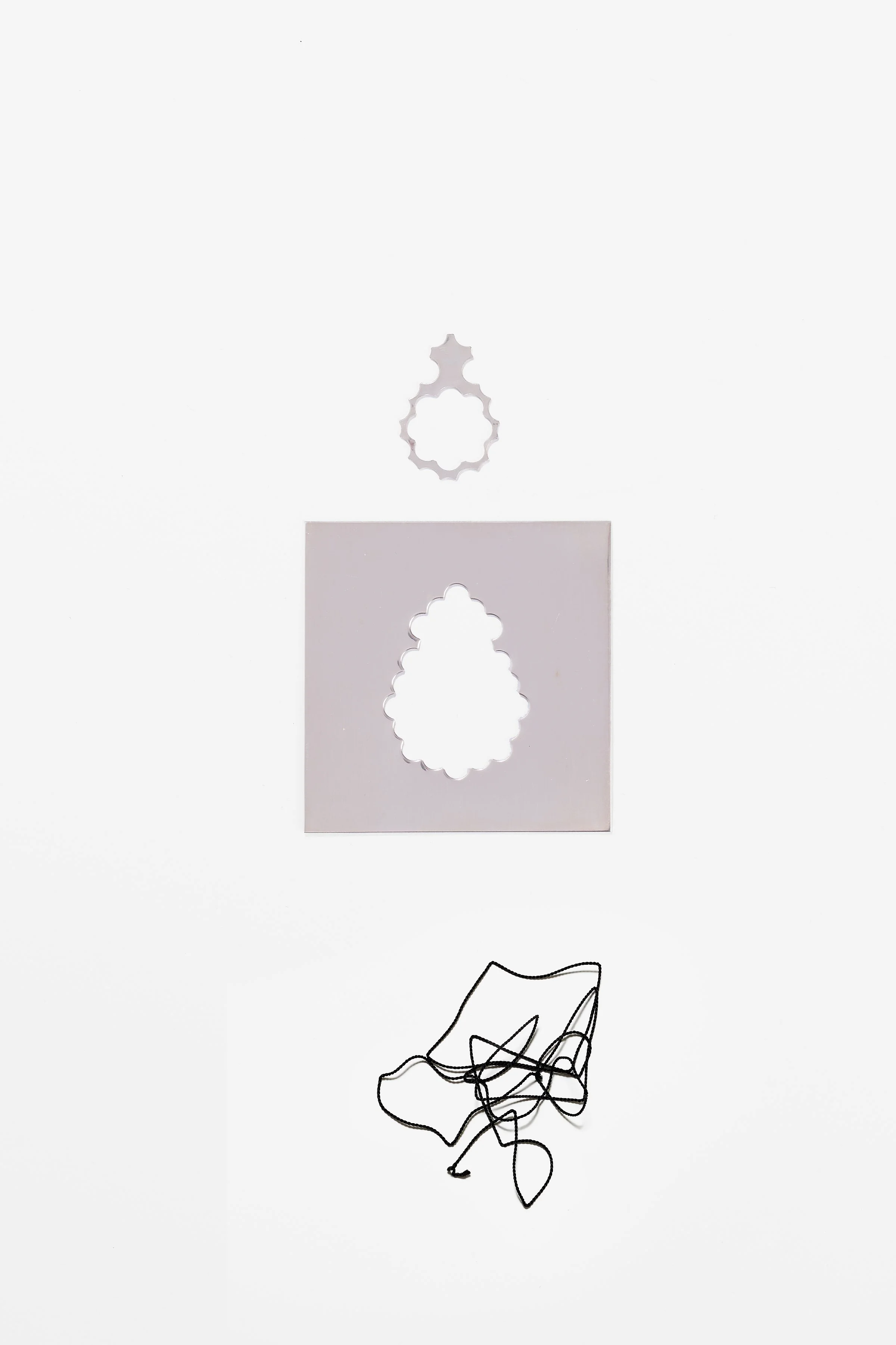 Gilda Jones, Token Ephemera, sterling silver 925, outer 7 √ó 7 cm, inner 3.4 √ó 2.2 cm, size O, 2026, $450. Photography: Ross Coulter