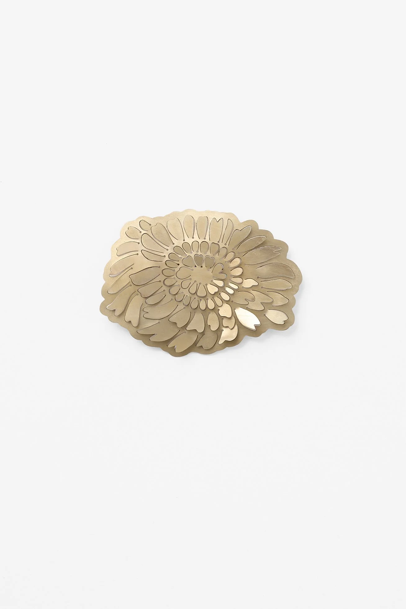 77. Elisa Zorraquin, ‘Respira I (Breathe)’, 2026
flower brooch, nickel silver, sterling silver, stainless steel, 6.3x8.4x.8cm. Price: $300   