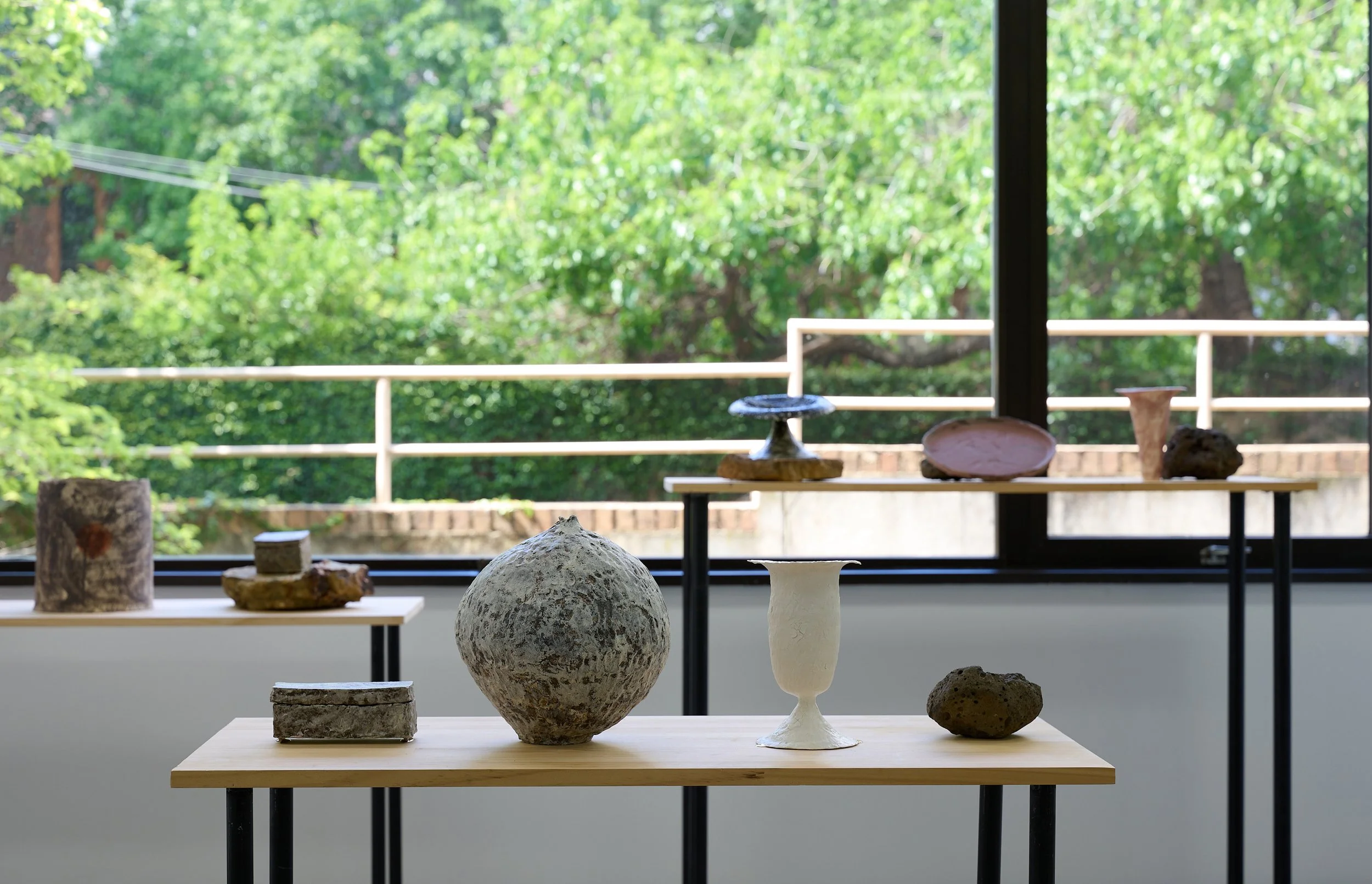 ‘Out of the Ordinary’, Goosullae Kim, Pauline Meade and Thannie Phan, 2025. Installation view. Photography: Ross Coulter