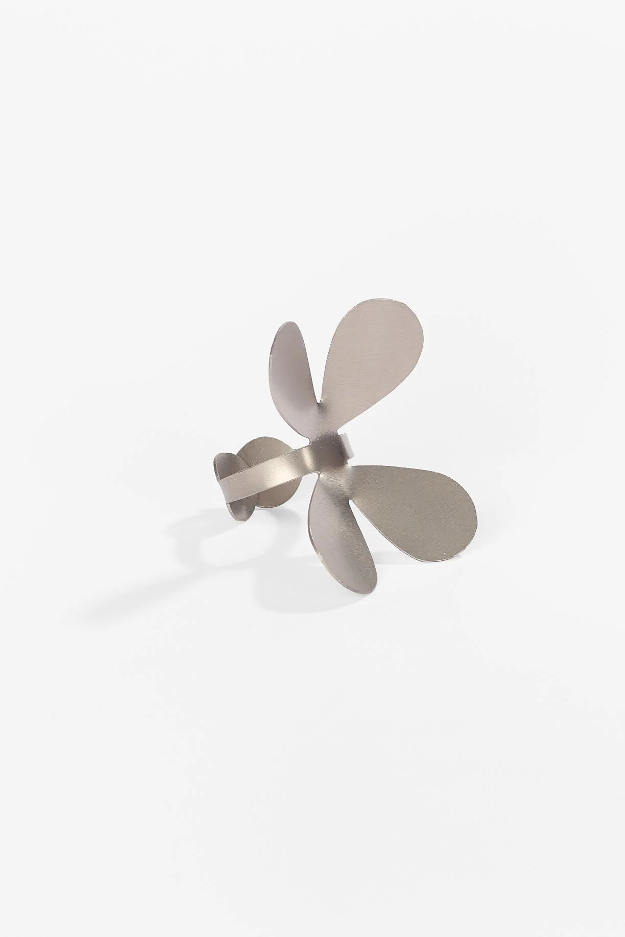 69. Elisa Zorraquin, ‘Protesis para el alma I-III (Prosthesis for the soul), 2026, titanium, 3.5x3.5x4.5, ring size adjustable. Price: $200