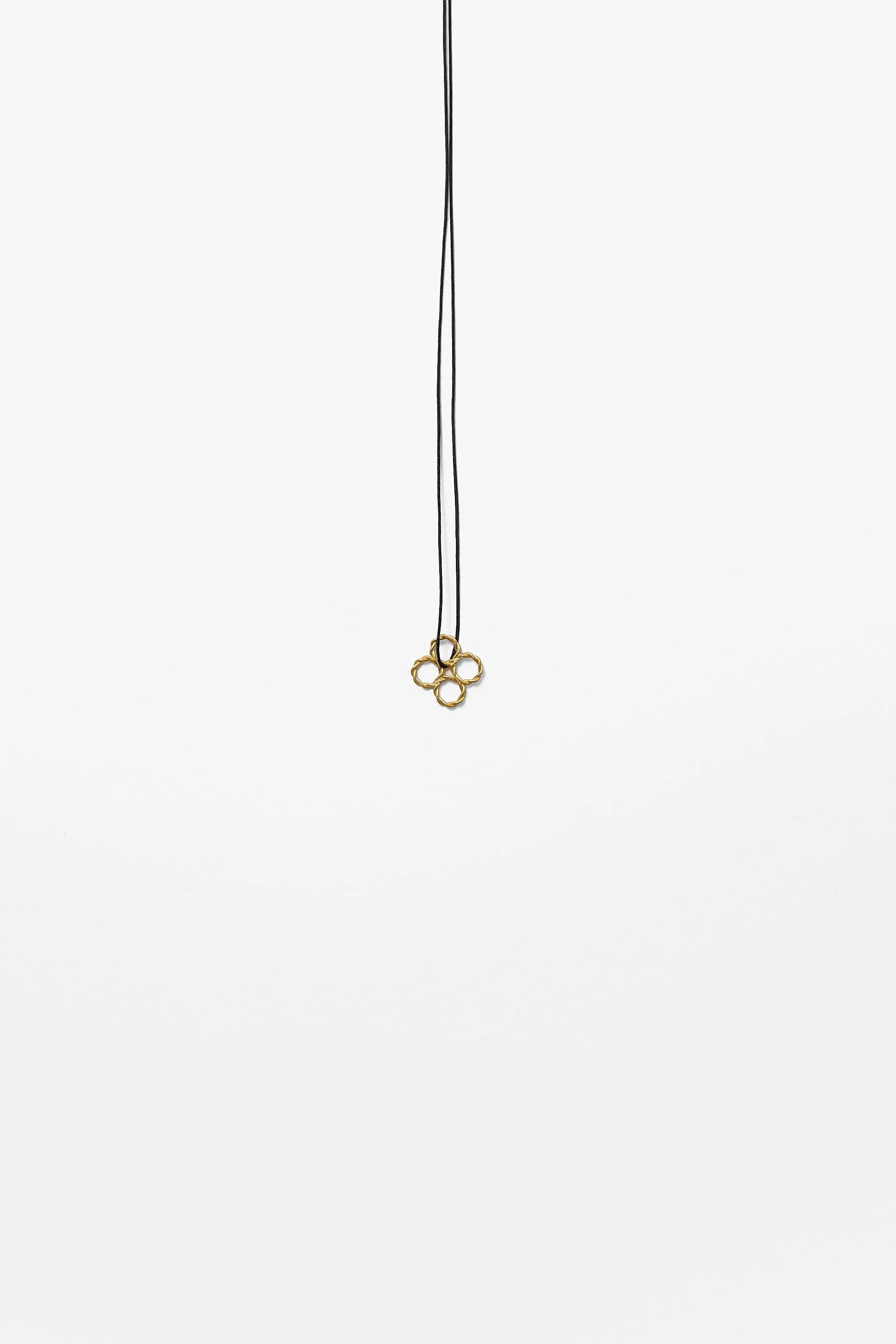 20. Mascha Moje, ‘Twisties’, (gold small), 2023, 20ct gold wire, 1.2x1.2x.1cm, 40cm cord. Price: $710 (Price subject to change)