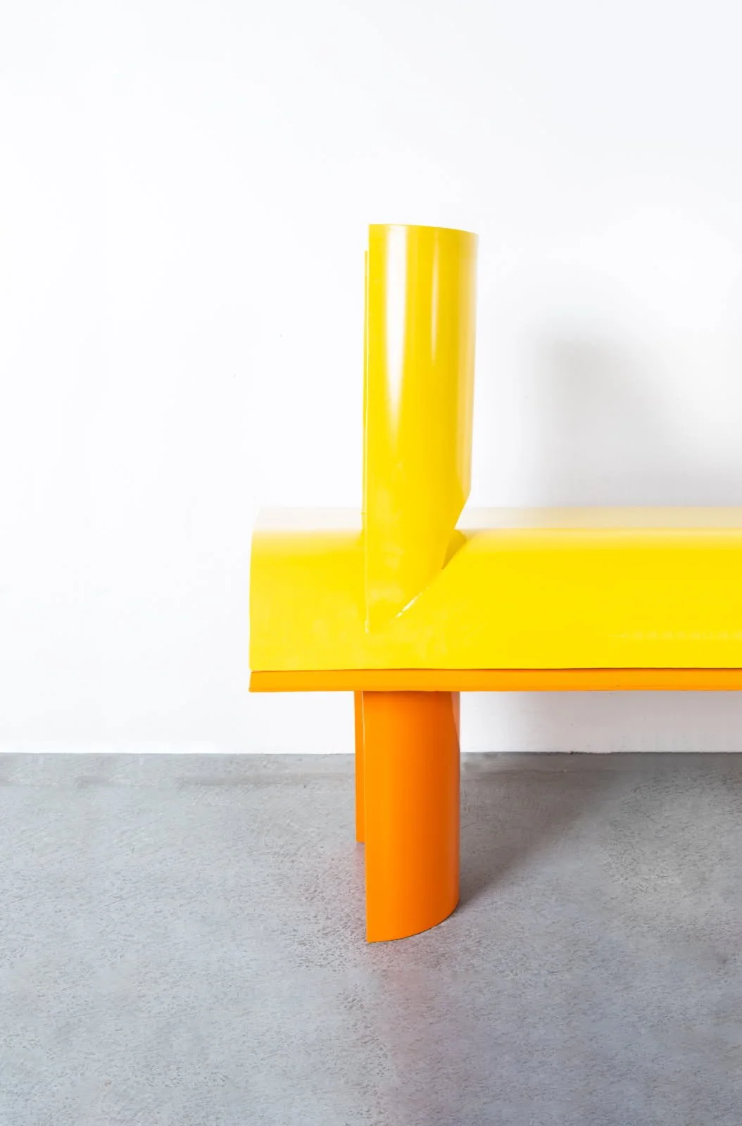 Sam Blomley, ‘Fitzroy Benches’, 2026
Mild steel, powder coat (yellow and orange powder coat shown, available in any colour)
Fitzroy Benches: 160 (L) x 50 (H) x 60 (D) cm
$2,800 each