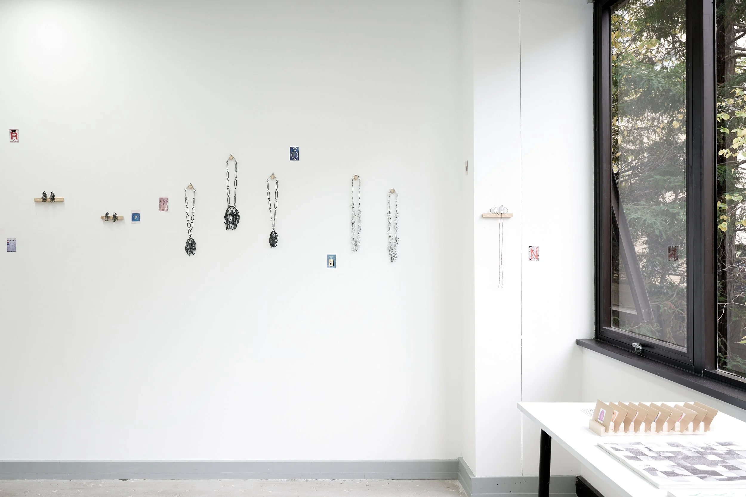Alta Forma, 'Some Types', installation view, Roseanne Bartley, Adam Cruickshank. Photograph: Ross Coulter