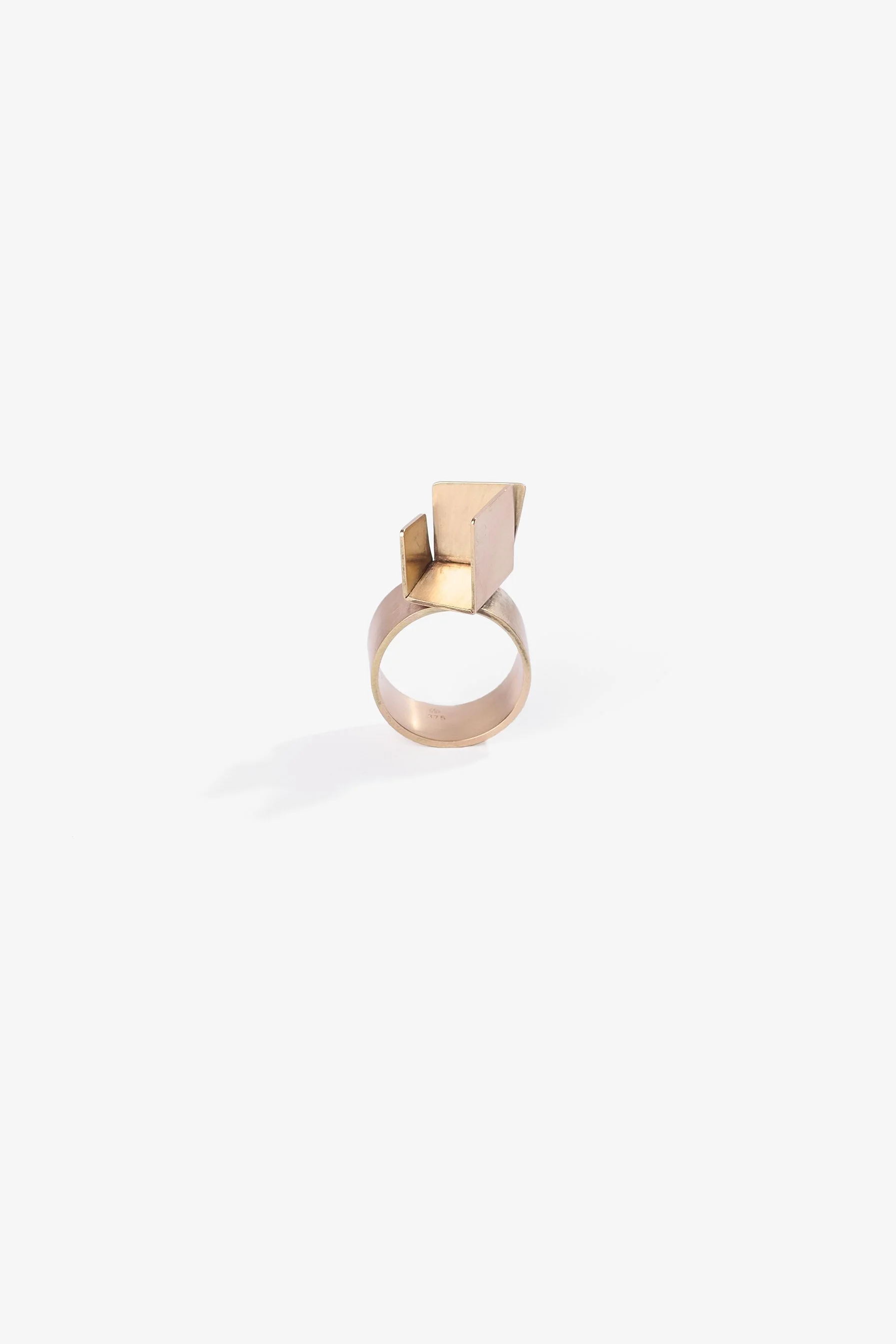 Anke Kindle, Empty Ring, 9K yellow gold, 2023, $1650. Photography: Ross Coulter
