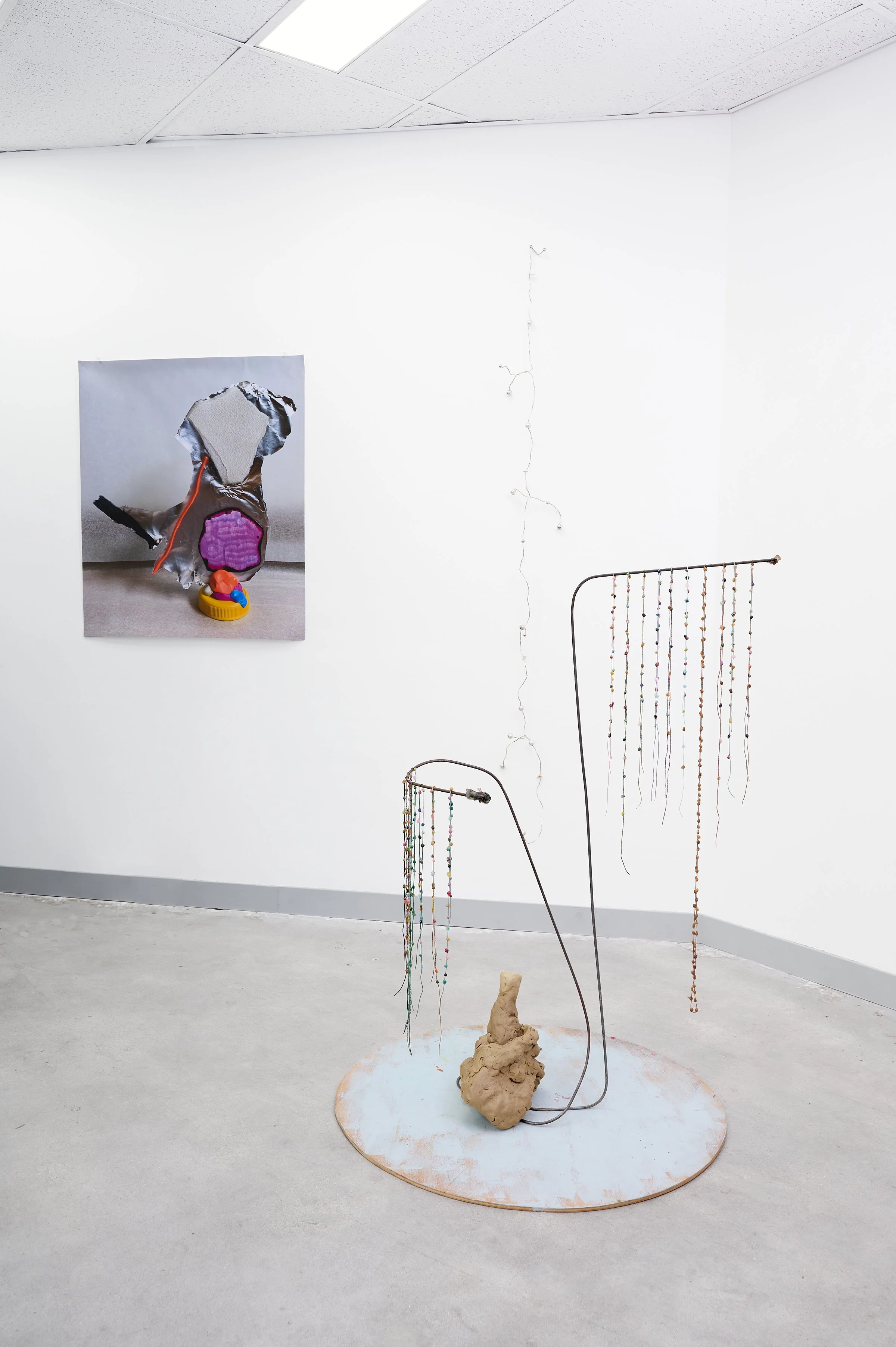 LIQUID, installation view, Molly Cook, Kate Stewart, Yongping Ren, 2026. Photography Ross Coulter.