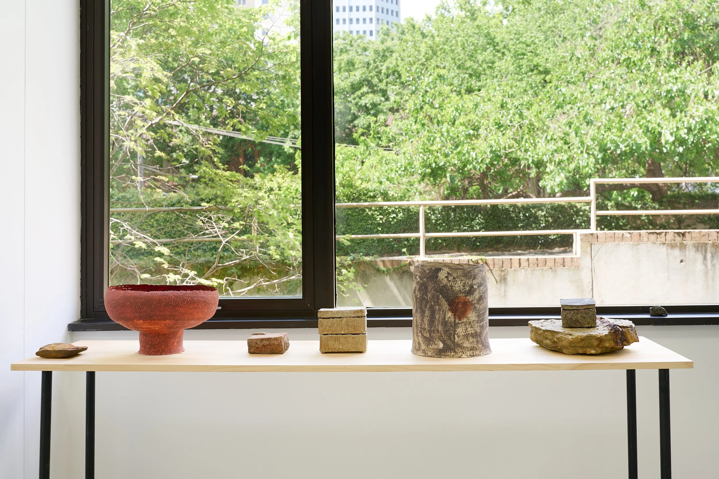 ‘Out of the Ordinary’, Goosullae Kim, Pauline Meade and Thannie Phan, 2025. Installation view. Photography: Ross Coulter