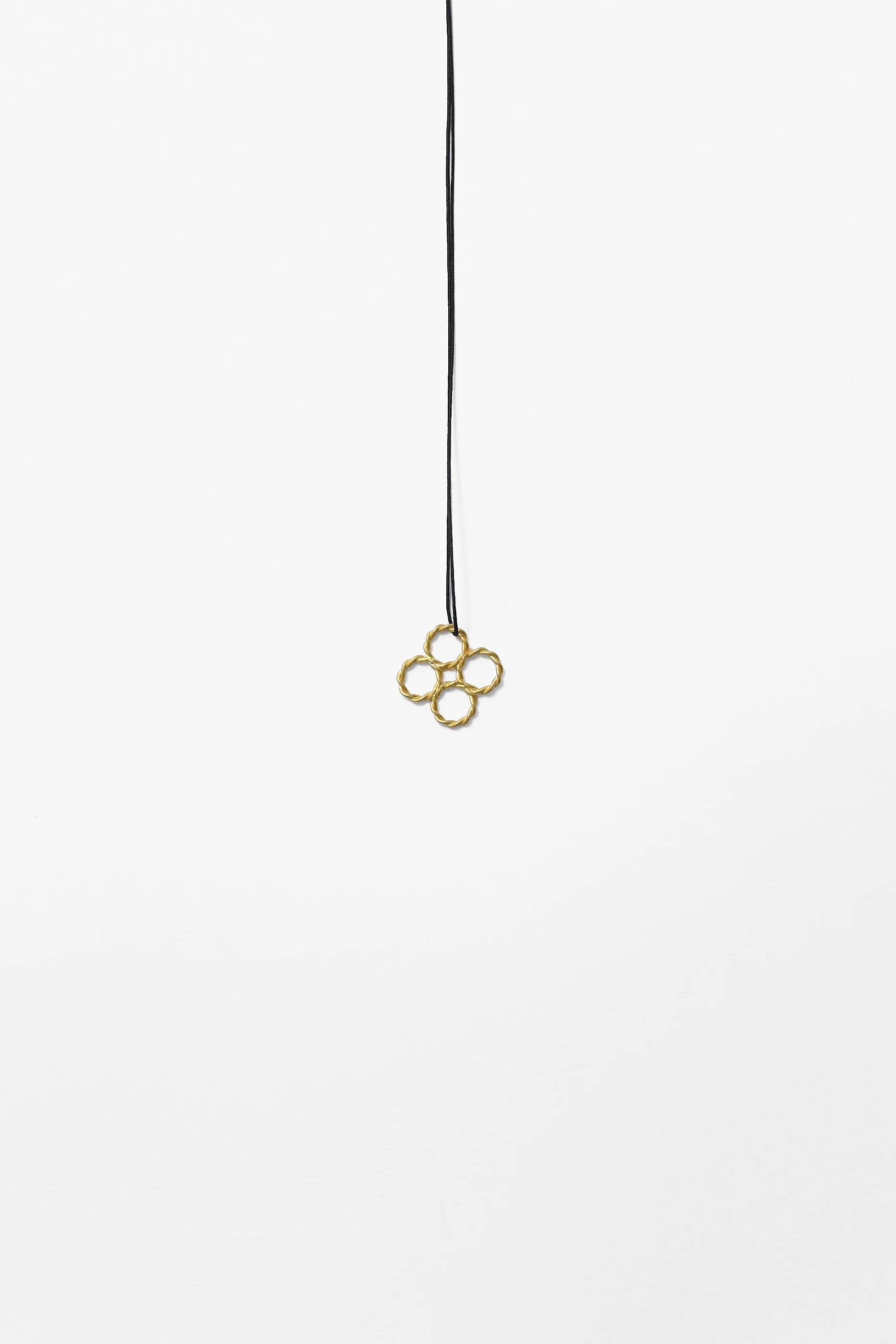 24. Mascha Moje, ‘Twisties’, (gold thick), 2023
20ct gold wire, 1.8x1.8x.1.1cm, 40cm cord. Price: $1000 (Price subject to change)