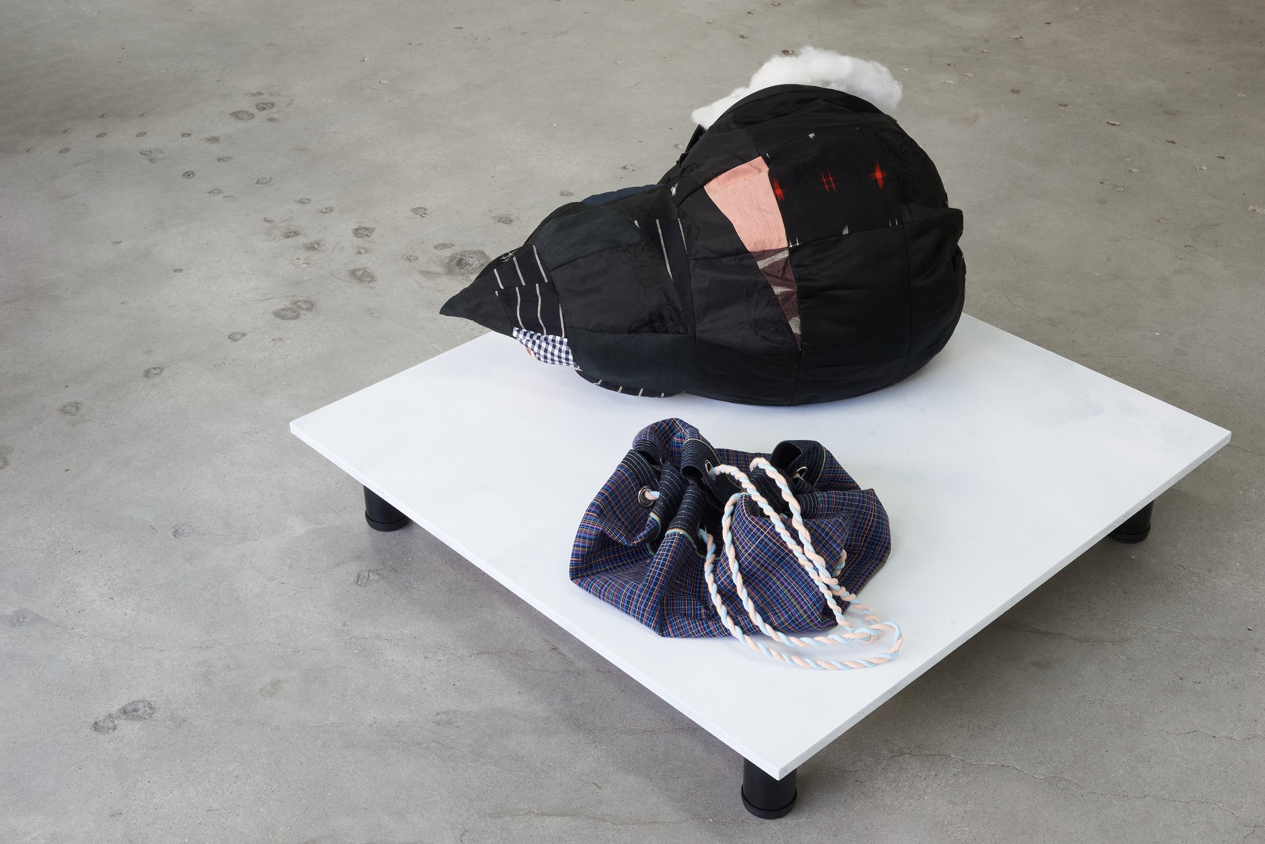 'By Necessity', detail view, Leah Muddle and Dell Stewart, 2026. Photograph: Ross Coulter 