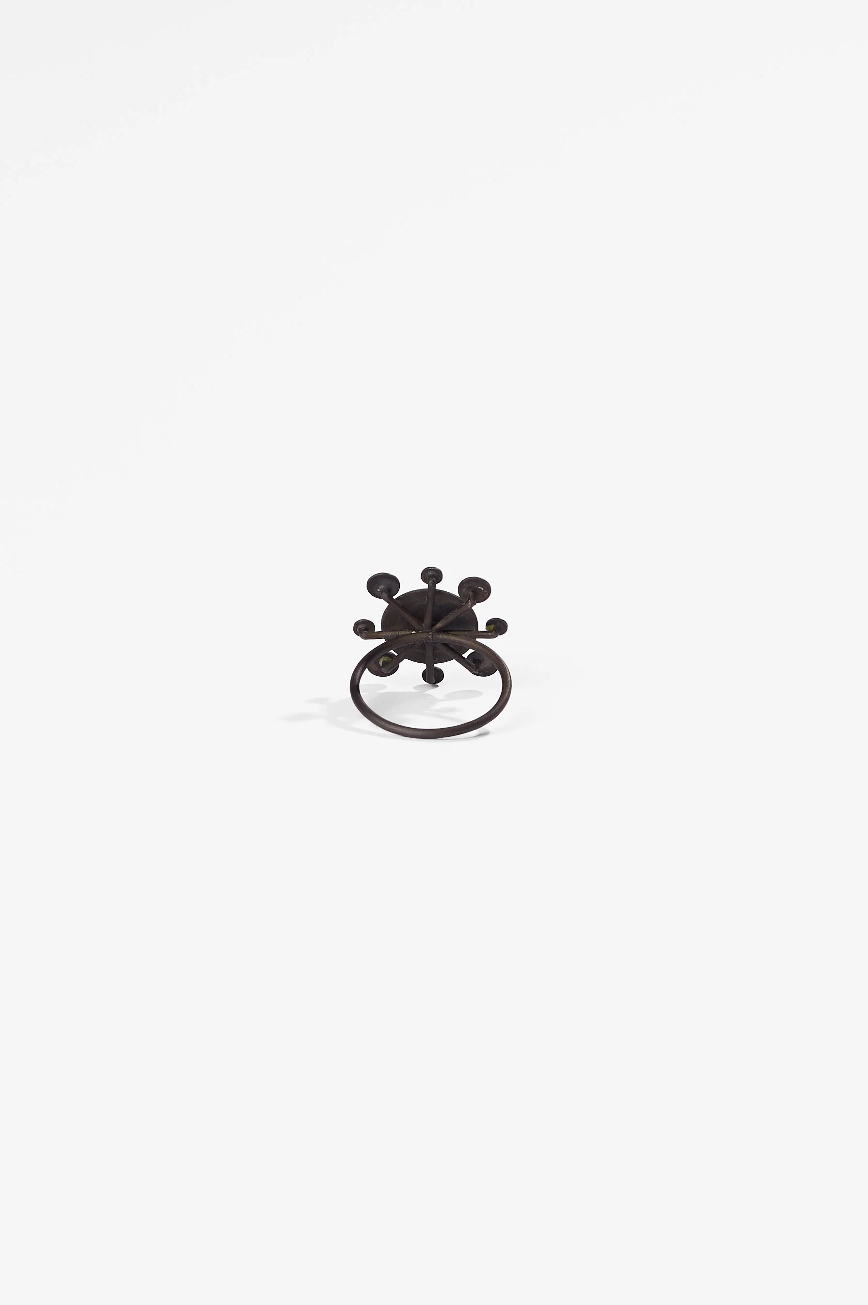 Mascha Moje, Ring 2, monel, 2.3 x 2.4 cm, size 59, 2026, $780. Photography: Ross Coulter