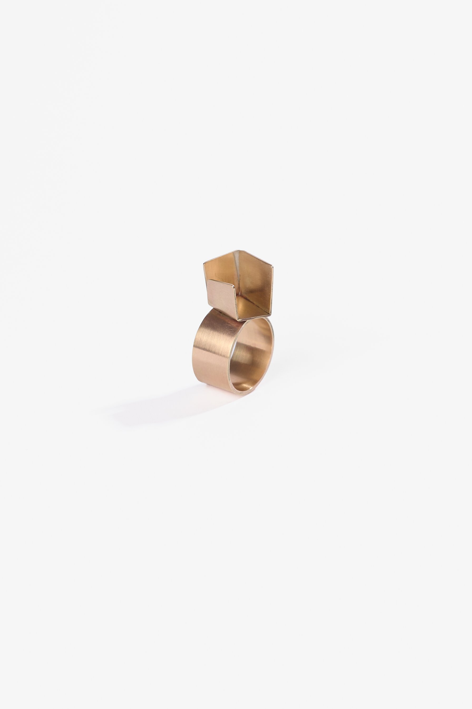 Anke Kindle, Empty Ring, 9K yellow gold, 2023, $1650. Photography: Ross Coulter