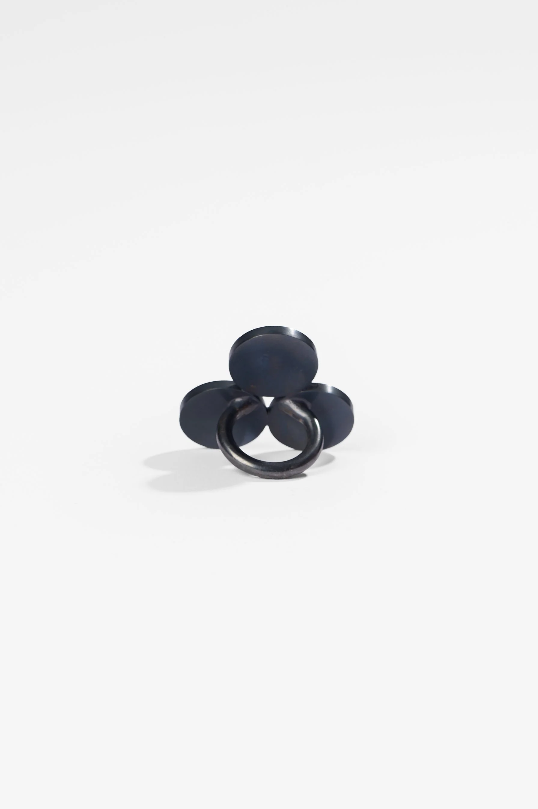 Laura Eyles, Untitled, oxidised sterling silver, mother of pearl, dimensions variable, 2026, $1,500. Photography: Ross Coulter