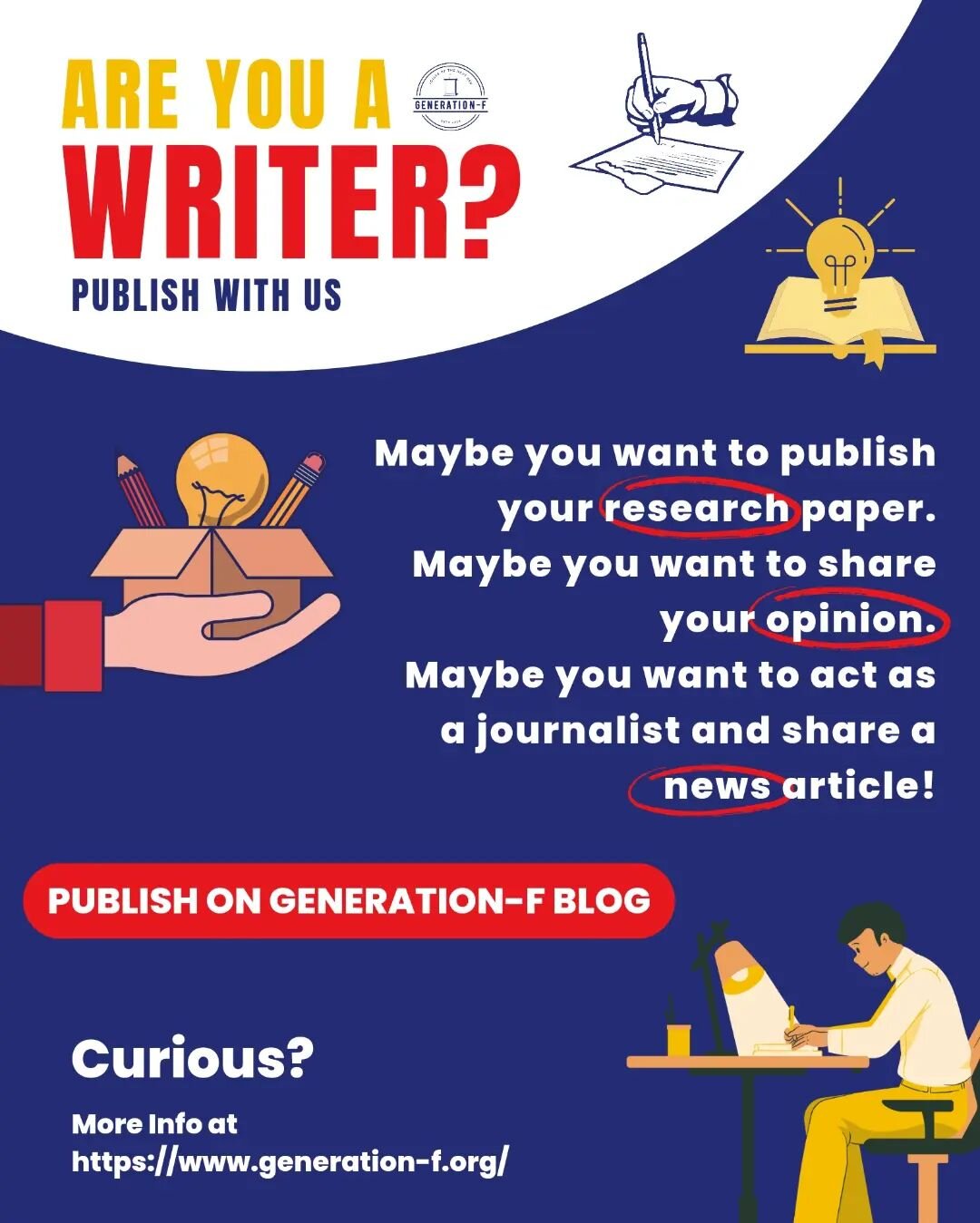 Too lazy to click the link in bio? Read caption 👇

To publish, you can either:

- be a registered blogger in Gen-F
(have to publish a minimum of two articles per month, would be considered a member of Gen-F)

- request single-publishing 
(meaning th