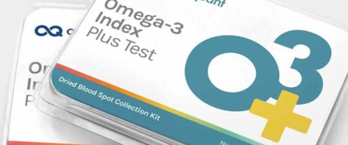 omega 3 index test boxes on table