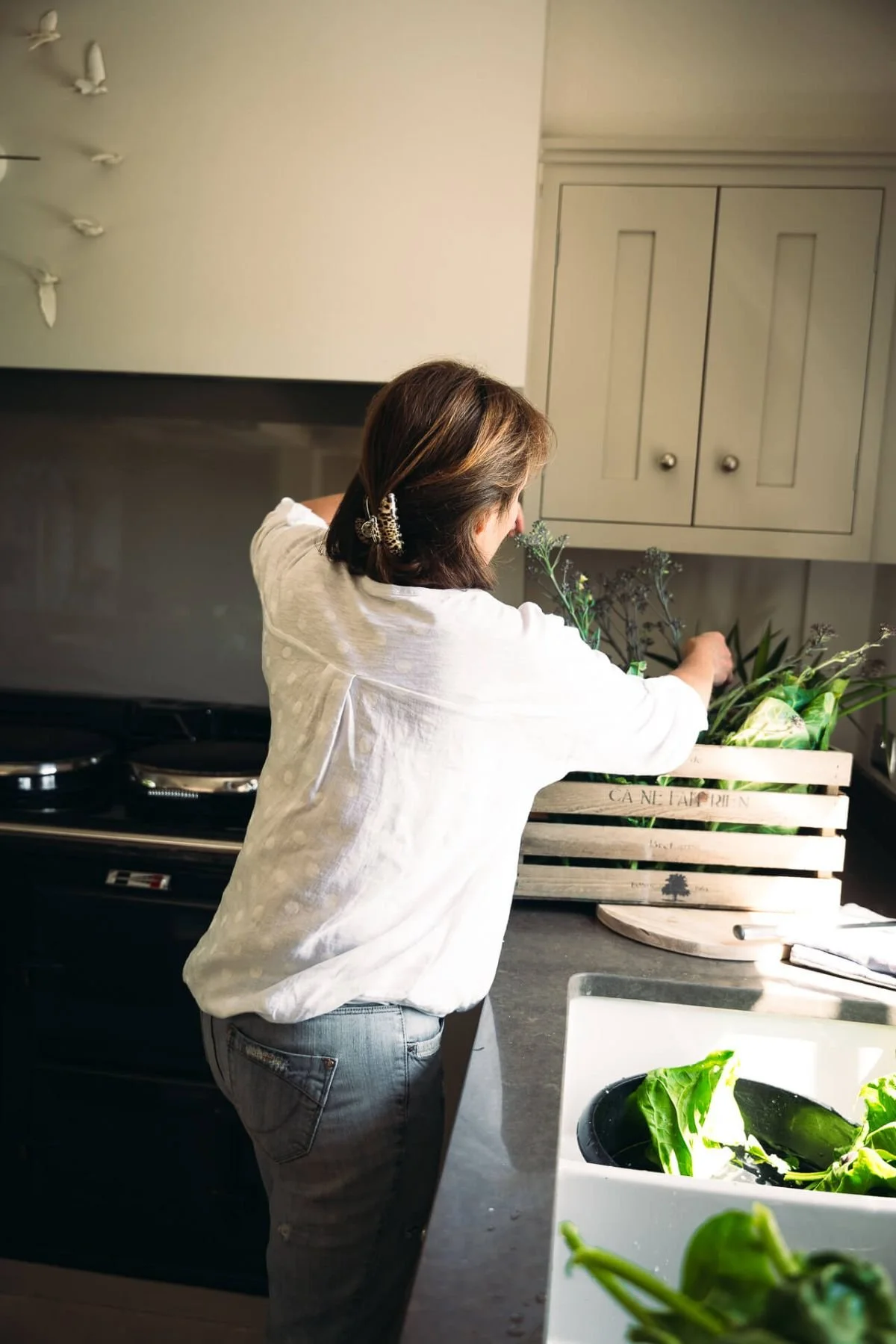 Tina uploading produce