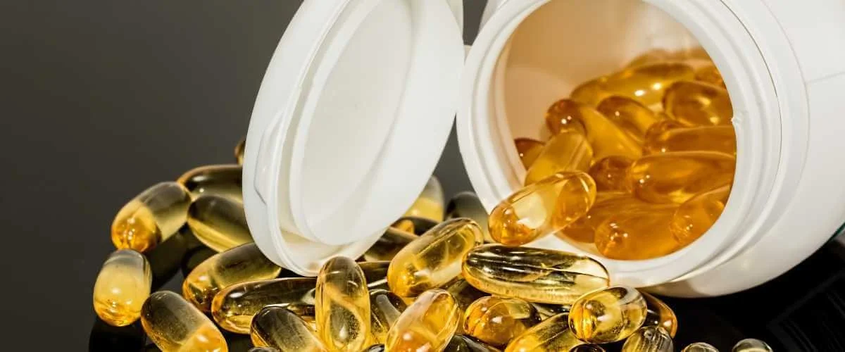 Omega-3 supplement capsules