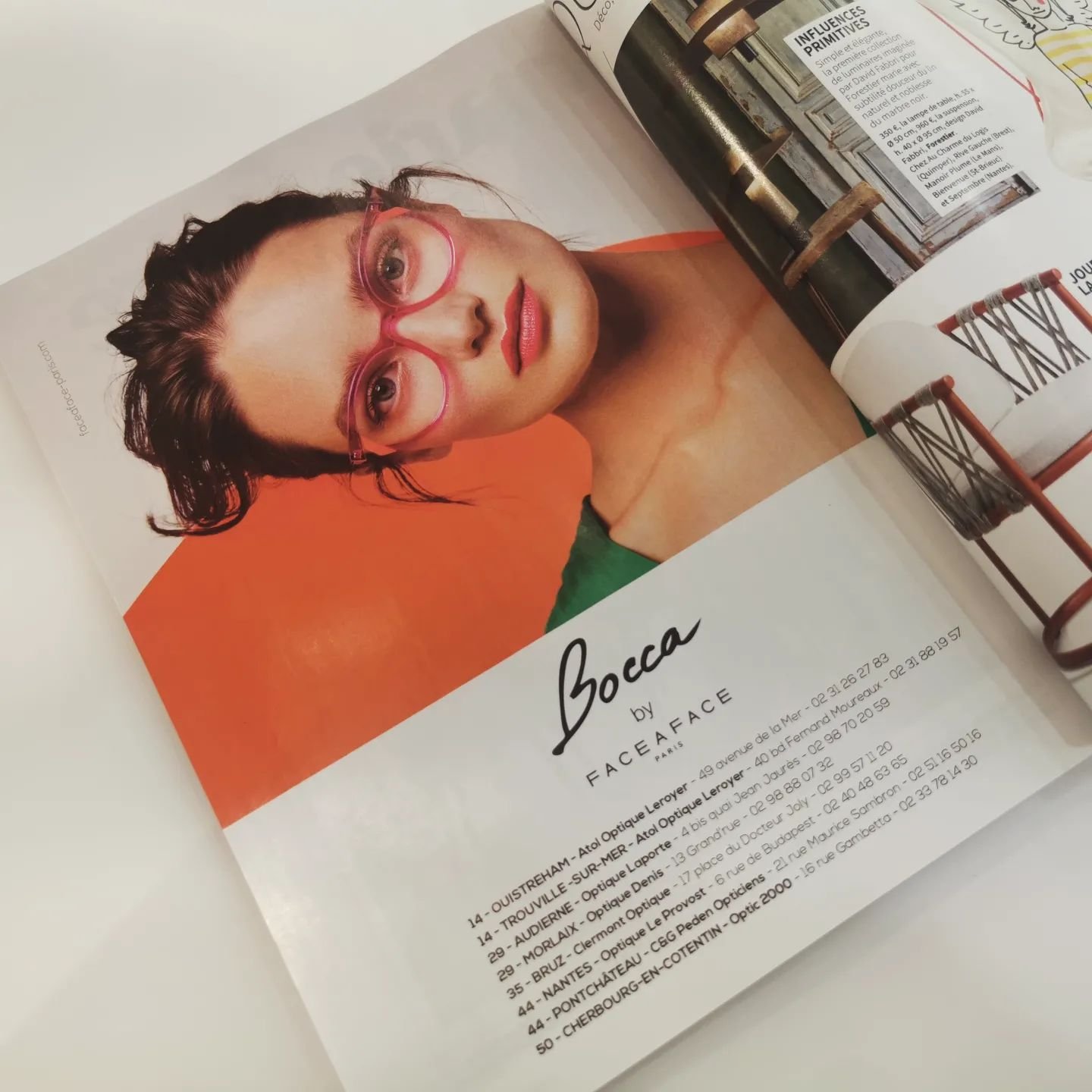 Spotted... dans @marieclairemaison 📝

👓 Bocca Kuma par @faceaface_paris toujours en stock 🩷