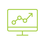 icon of screen with graph inside