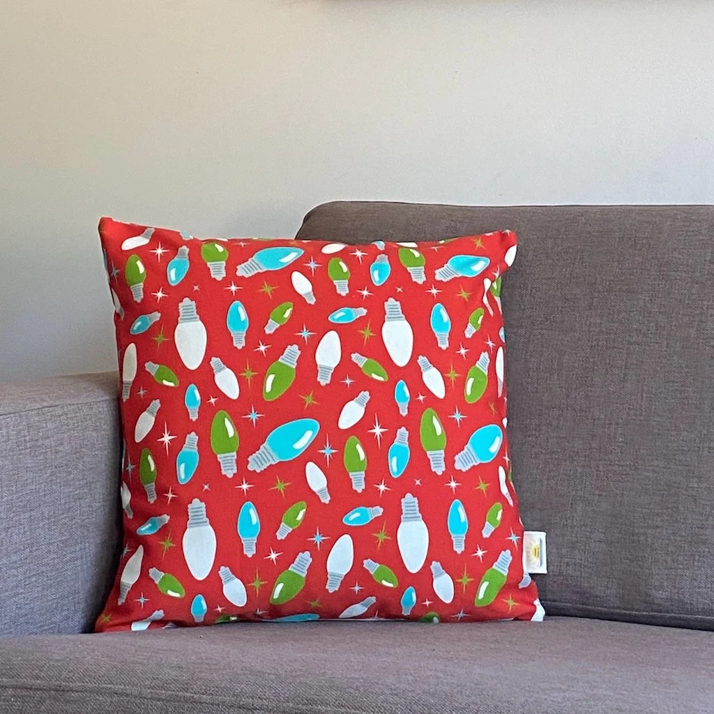 Holiday Lights Pillowcase - 18" X 18"