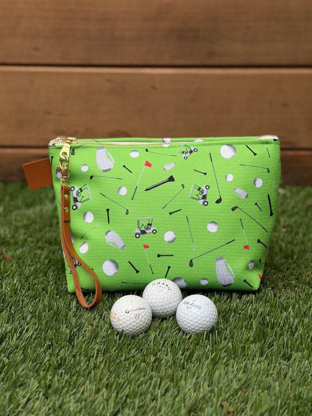 Fairway Scatter Zippered Pouch