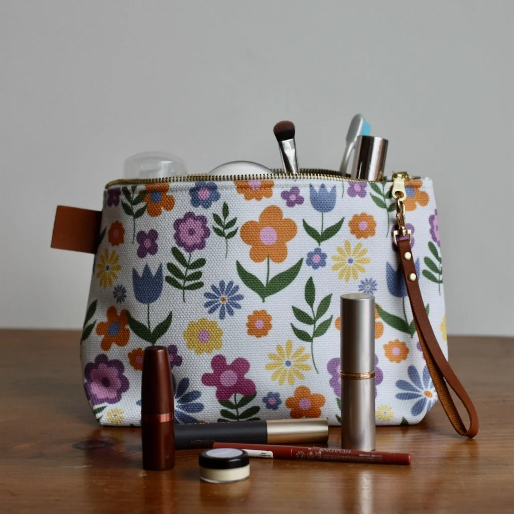 70's Floral Project Bag