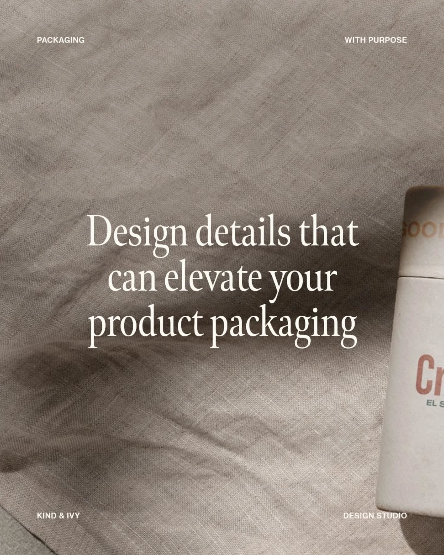 It&rsquo;s often the smaller details that truly shape how a product is seen and experienced by your customers. ⁠

From the materials of the packaging to the colours and placement of the text, every decision adds up to communicate your brand&rsquo;s m