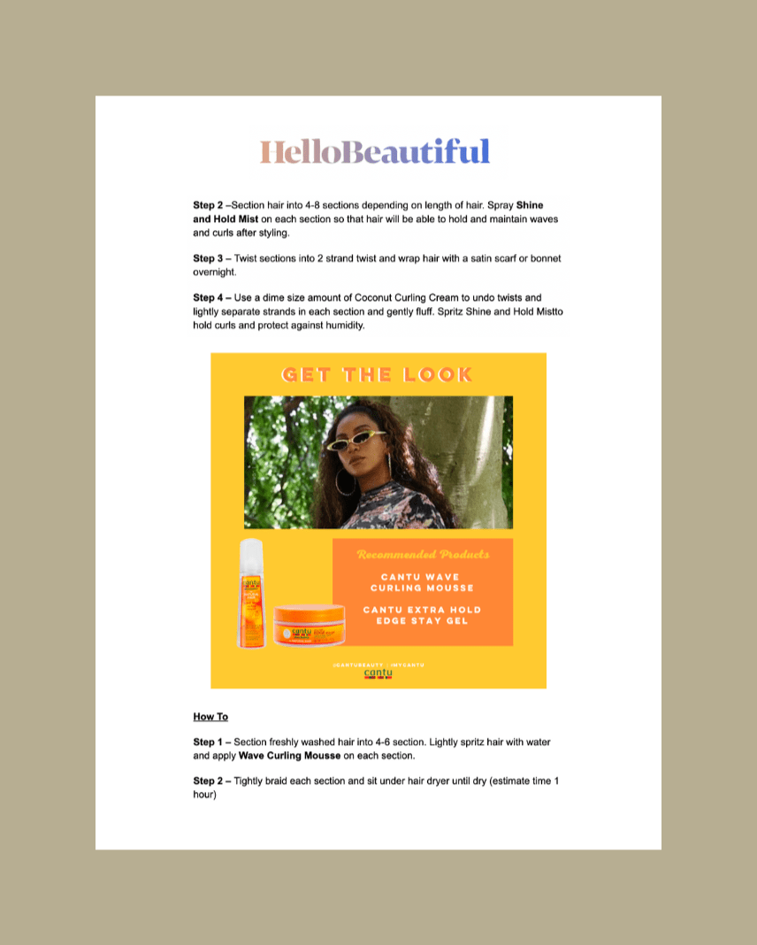 Kiara Bass Consults - Cantu Beauty