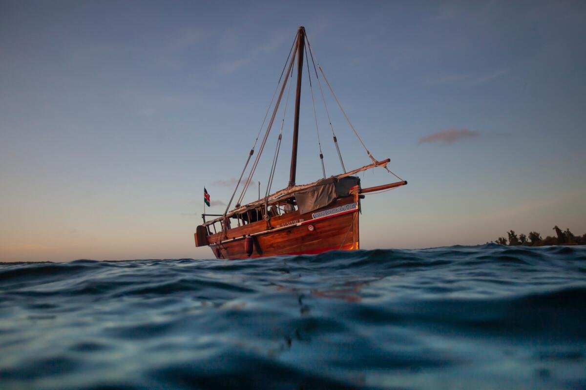Sail in traditional Swahili style aboard the Tusitiri Dhow. Enjoy luxurious ocean safaris, cultural immersion, and bespoke adventures along the Kenyan coastline.