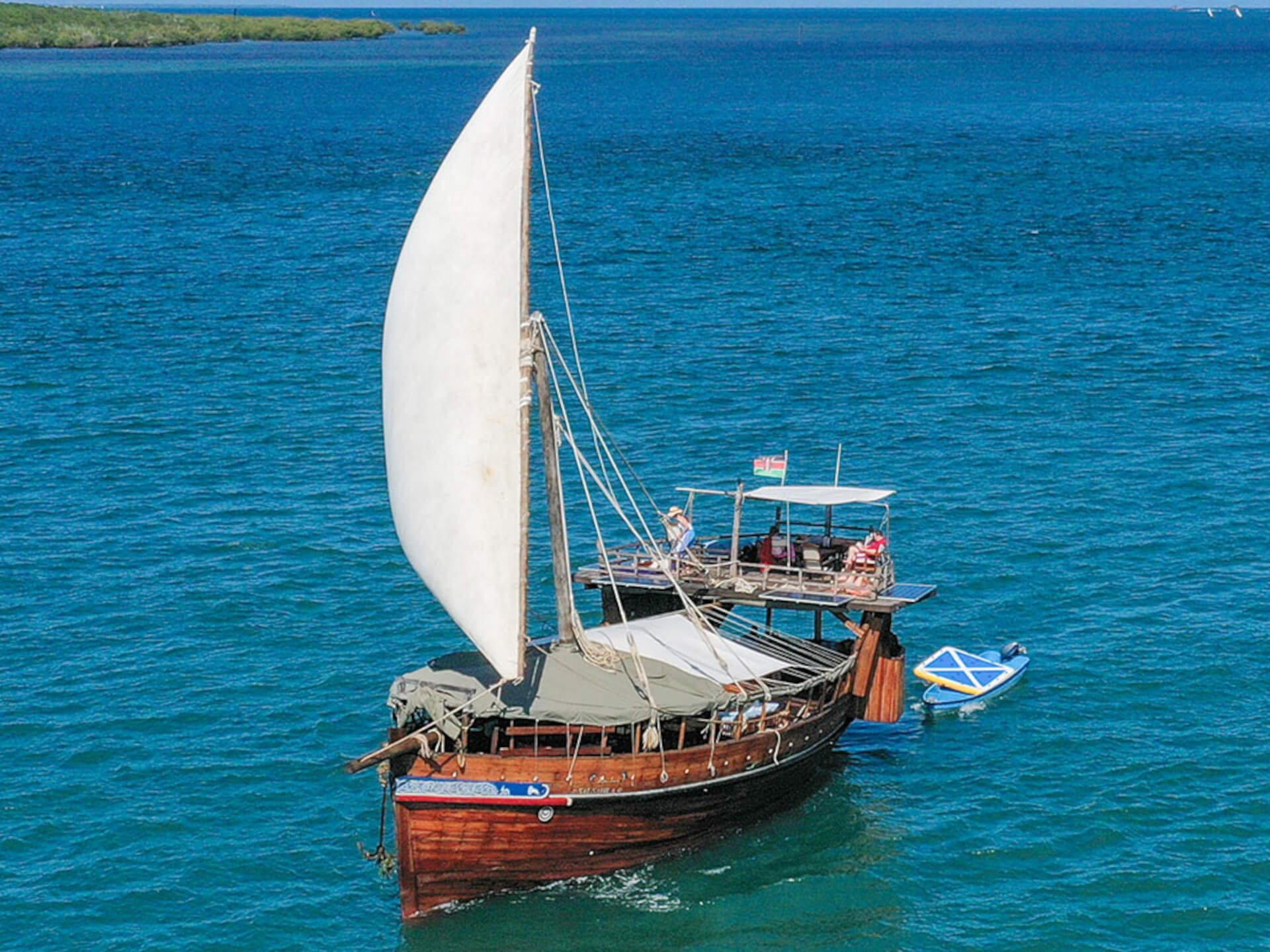 Sail in traditional Swahili style aboard the Tusitiri Dhow. Enjoy luxurious ocean safaris, cultural immersion, and bespoke adventures along the Kenyan coastline.