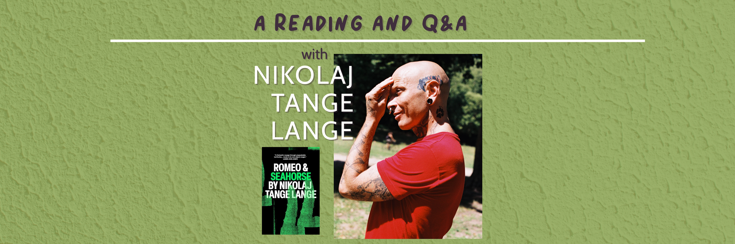 A Reading and Q&A w/ Nikolaj Tange Lange