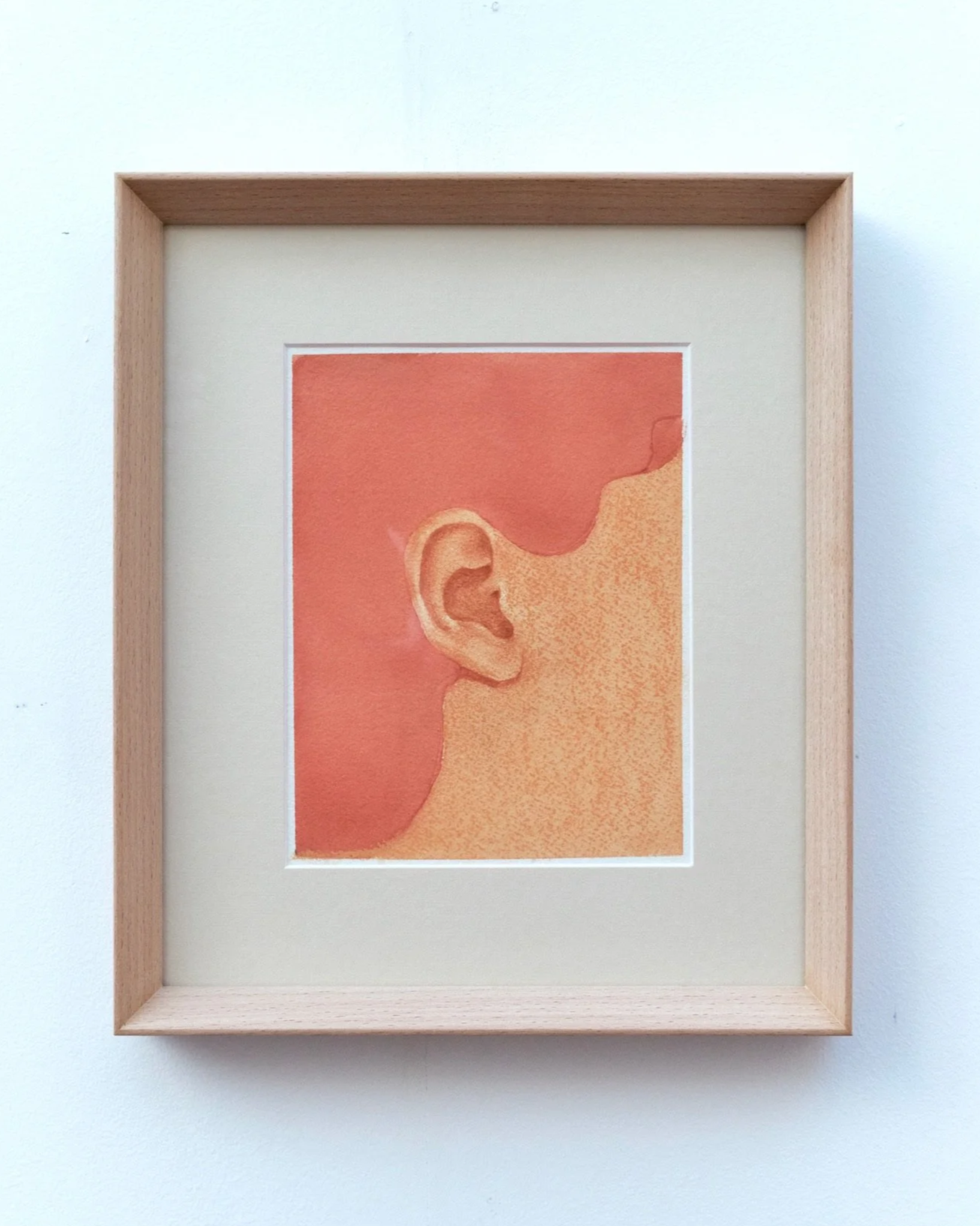 Ear to Earth, 2026.
Watercolour, pencil and soft pastel on cotton paper - 34.8 x 30.7 cm.