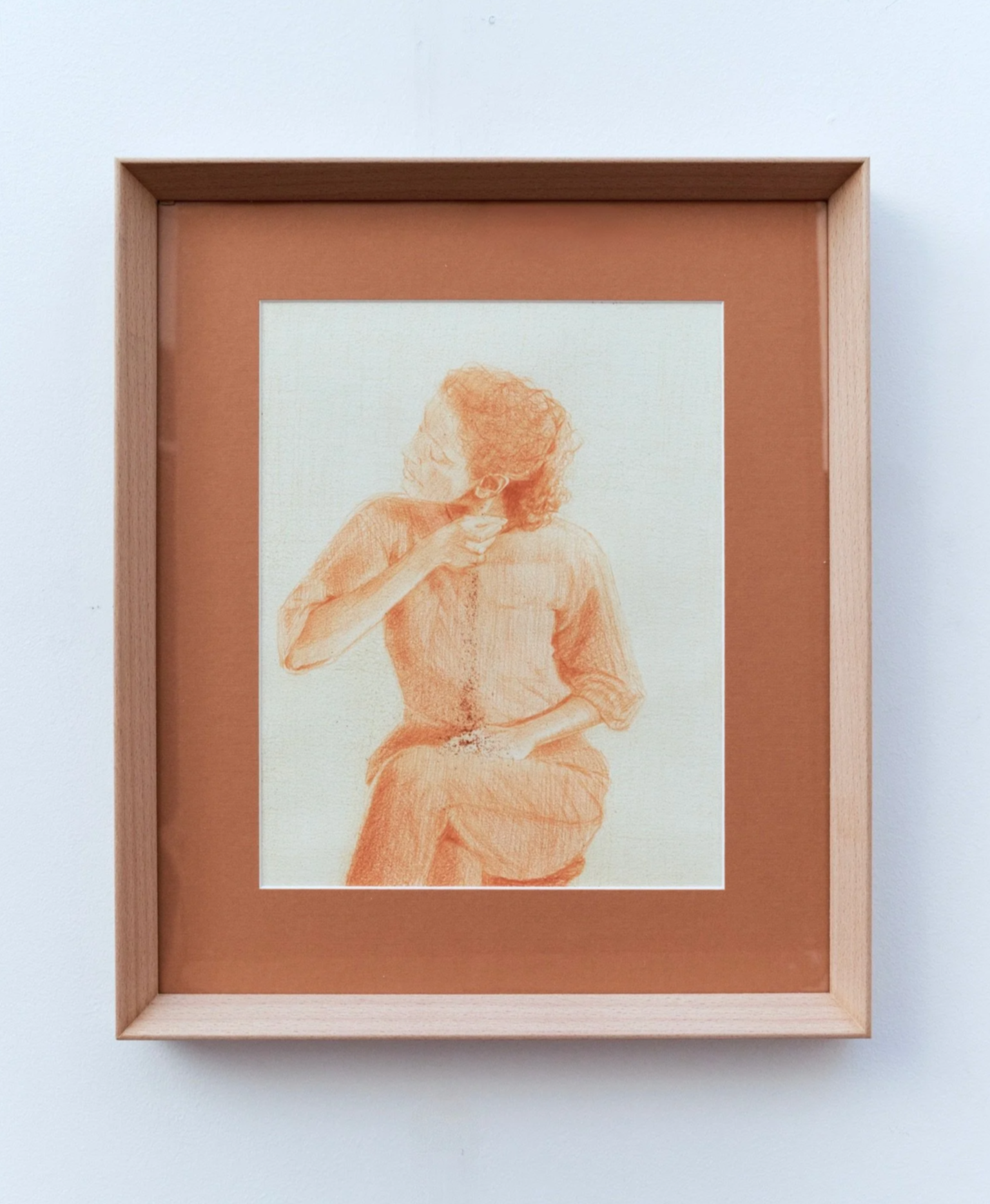 Accumulated Time, 2026.
Pencil and sand on paper - 37.6 x 32.3 cm.