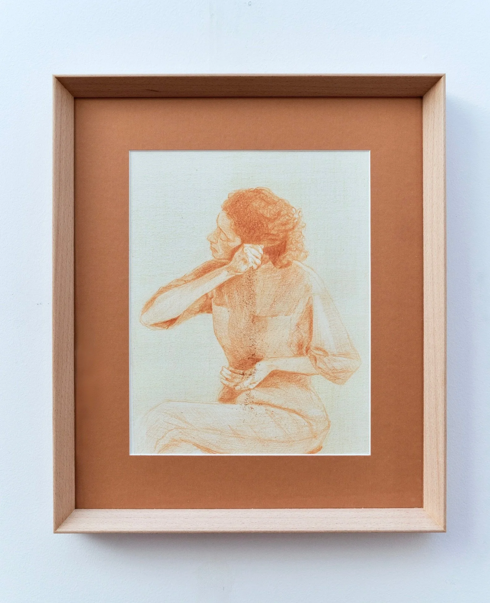 Suspended Time, 2026.
Pencil and sand on paper - 37.6 x 32.3 cm.