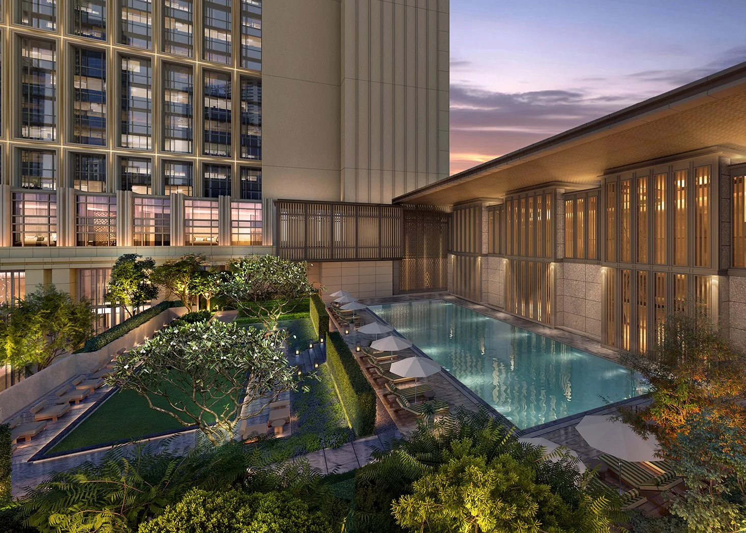 Waldorf Astoria Kuala Lumpur Swimming Pool View.jpg