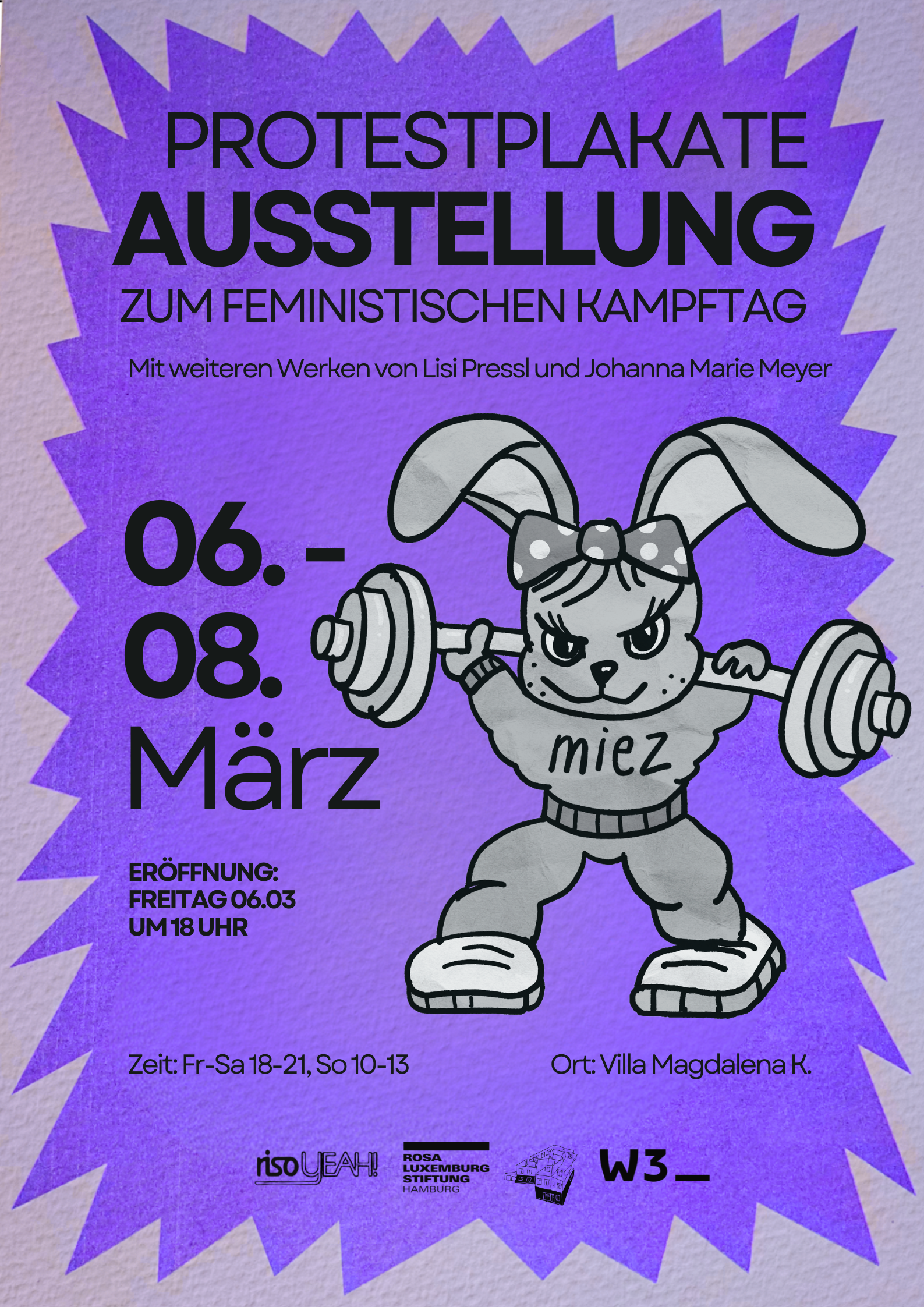 Riso Jeah! Protestplakate zum feministischen Kampftag