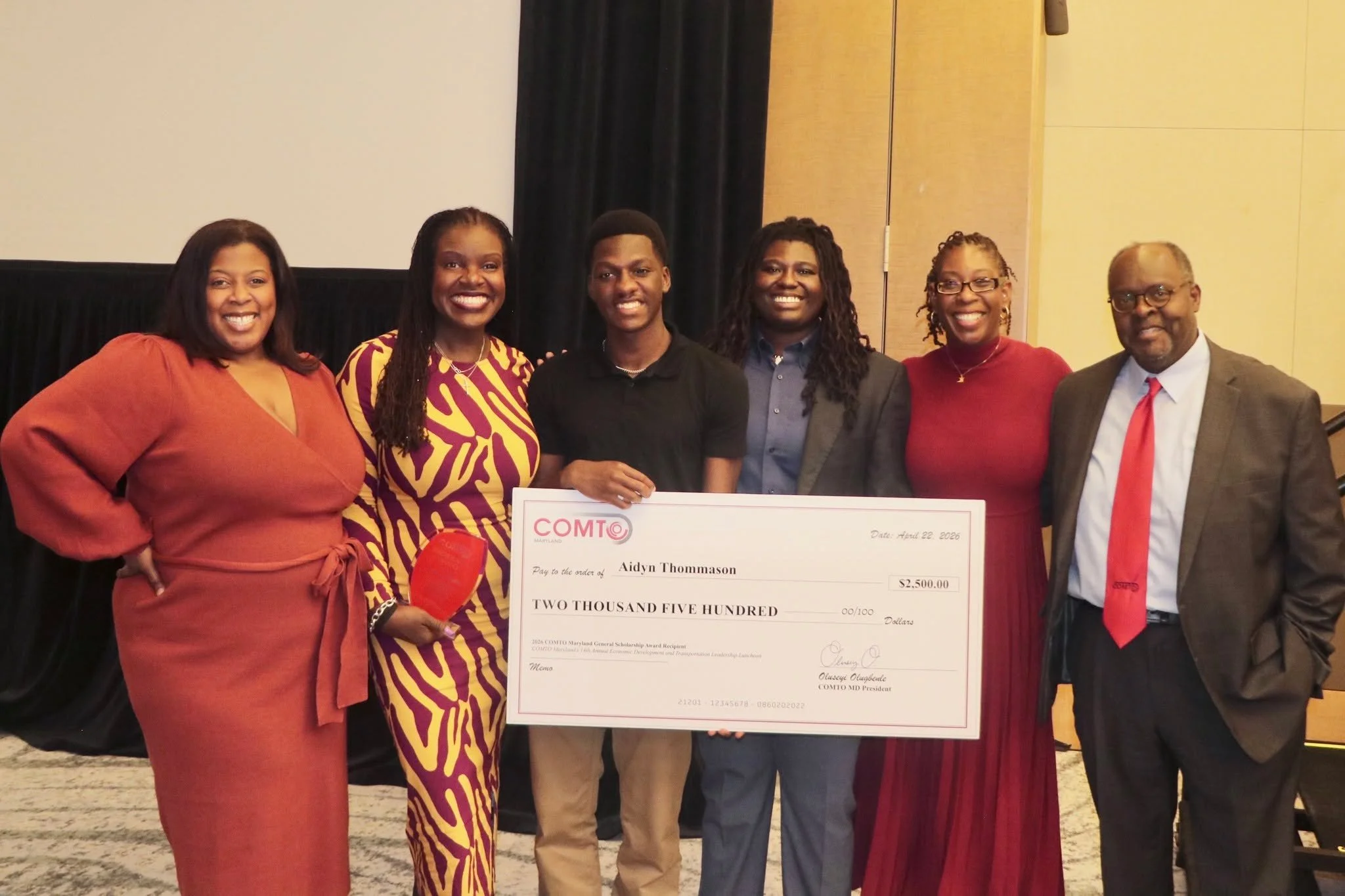Last month, our team attended the 14th Annual COMTO Maryland Economic Development and Transportation Leadership Luncheon! Events like these remind us of the importance of investing in the next generation and staying connected!

Congratulations to for