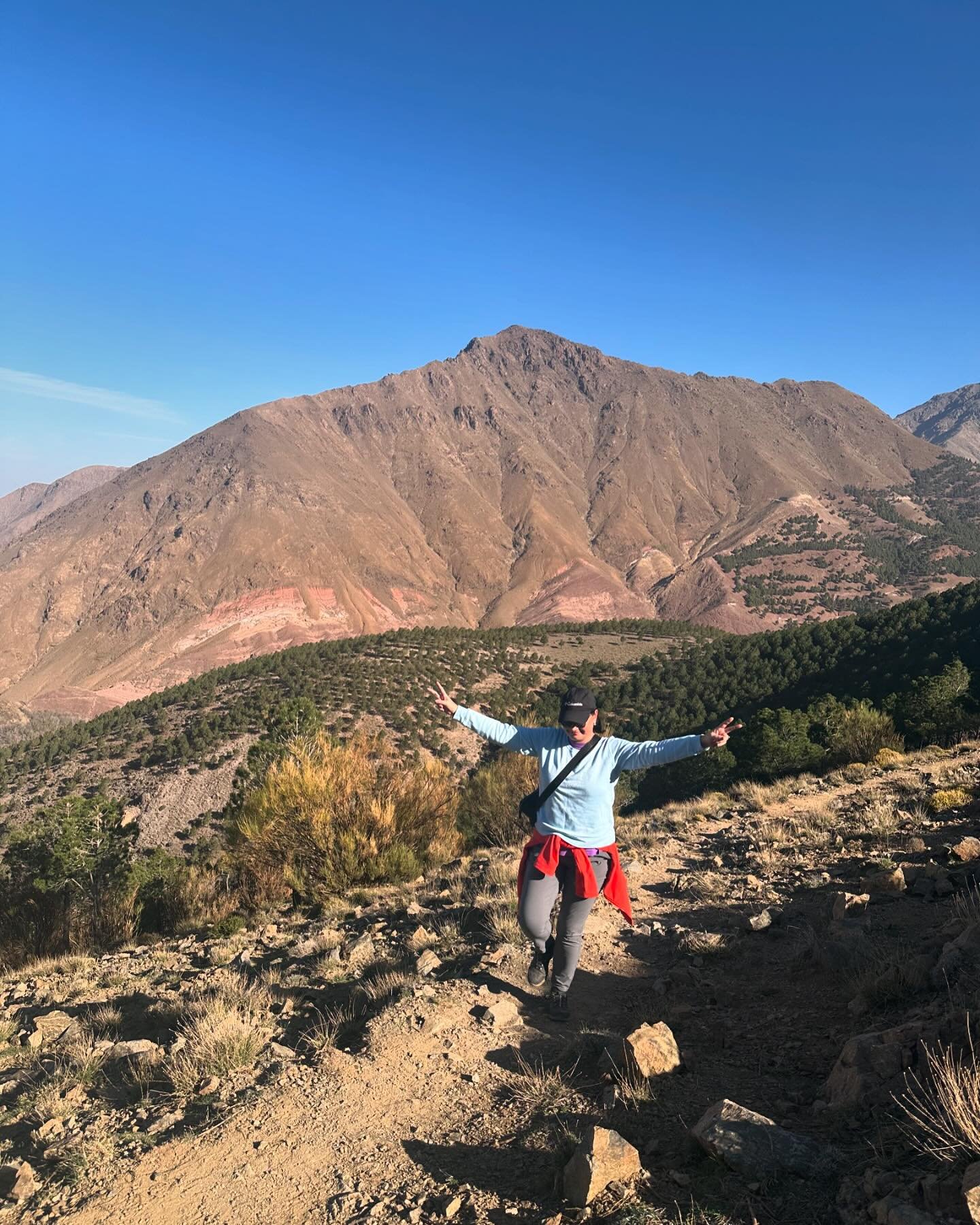 Today&rsquo;s mood 😎 Hiking in the Altas Mountains, Morocco 🇲🇦 @trabeona_travels