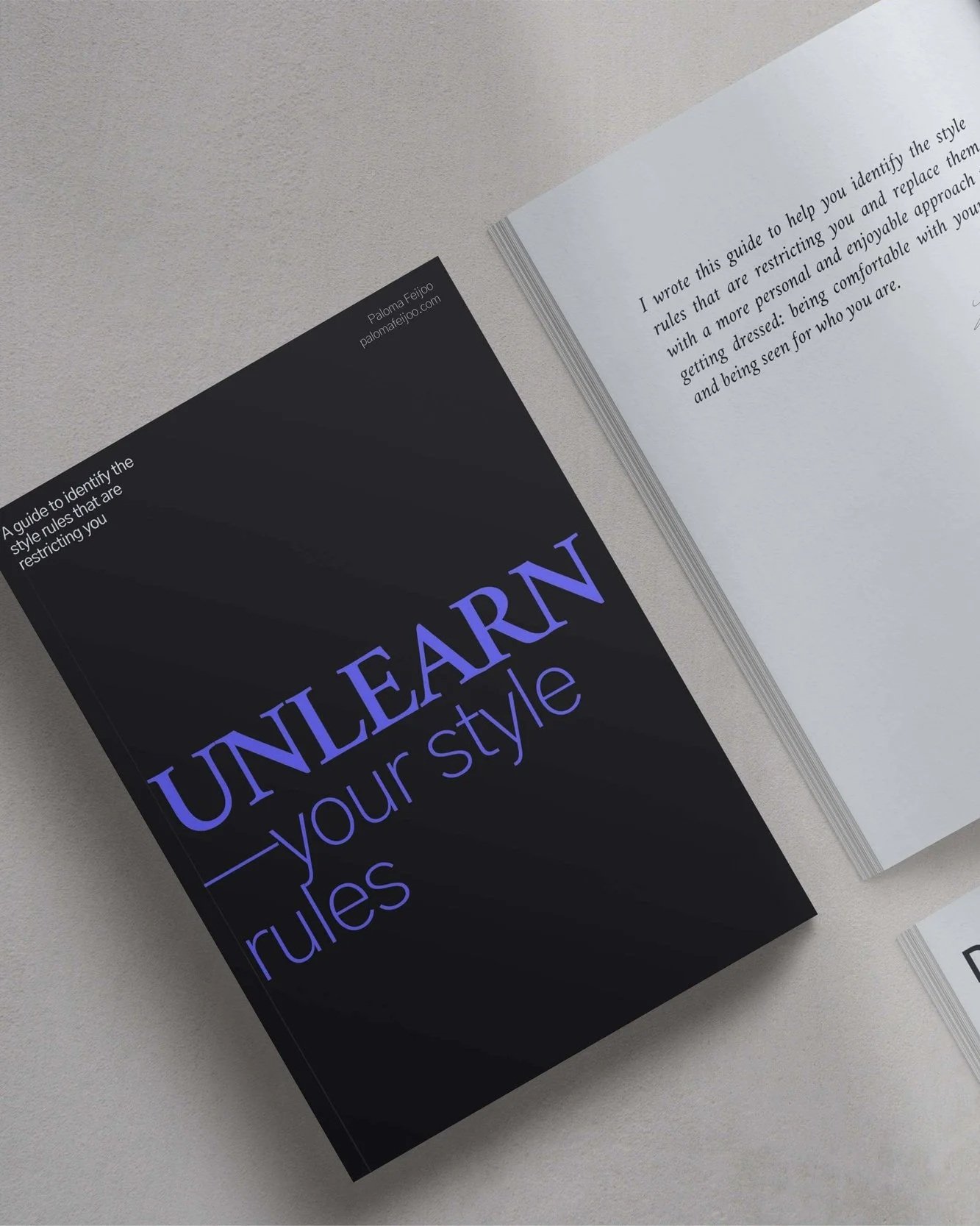Preview of the UNLEARN—your style rules guide by Paloma Feijoo